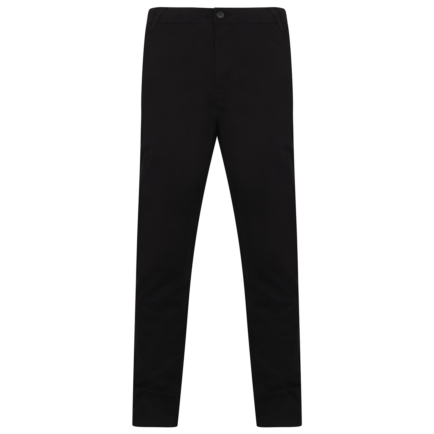 Henbury Stretch Chinos with Flex Waistband Black 34L