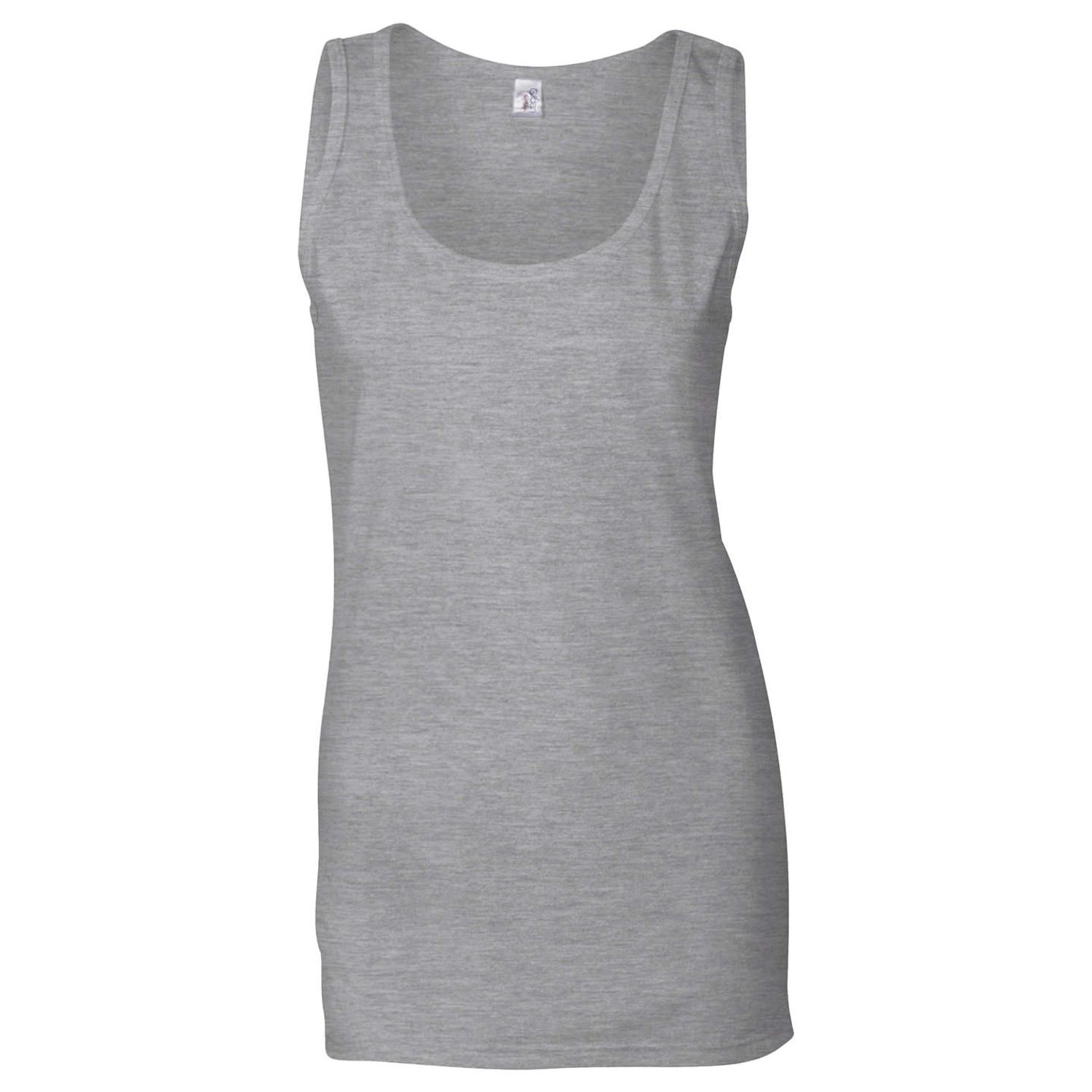 Gildan Softstyle Women's Tank Top Ringspun Sport Grey L