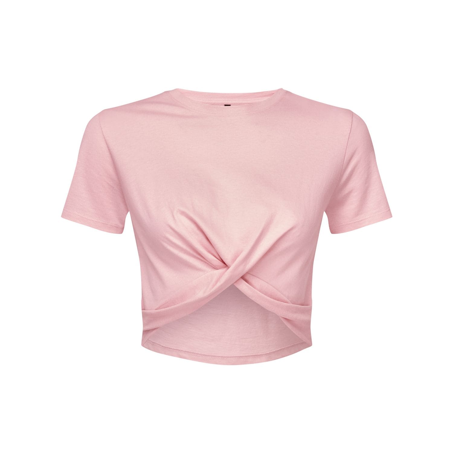 TriDri Women S TriDri Twist Crop Top Light Pink S