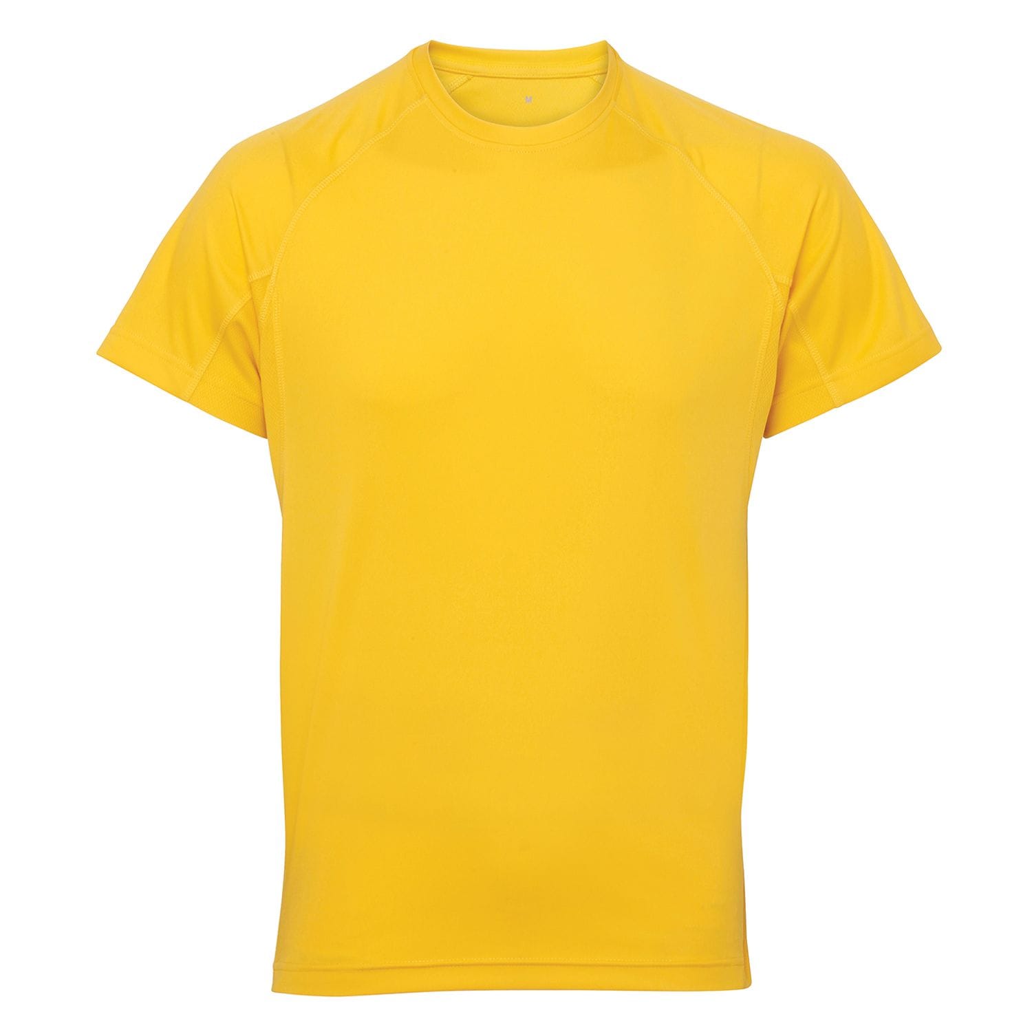 TriDri Panelled Tech Tee Sun Yellow M