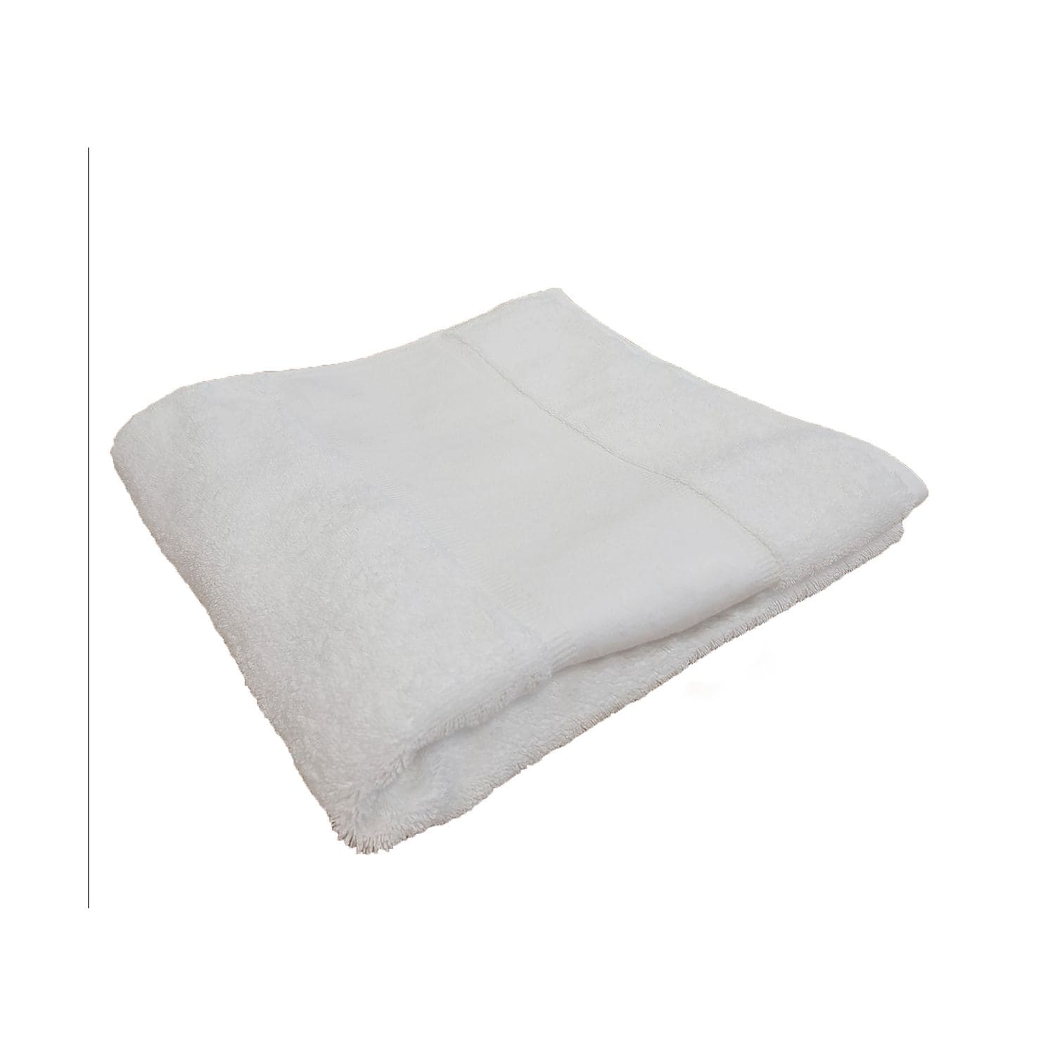 Towel City Organic Hand Towel with Printable Border White One Size