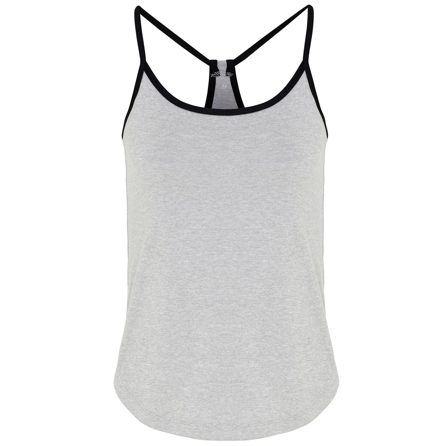 TriDri Women's TriDri Yoga Vest Silver Melange/Black L