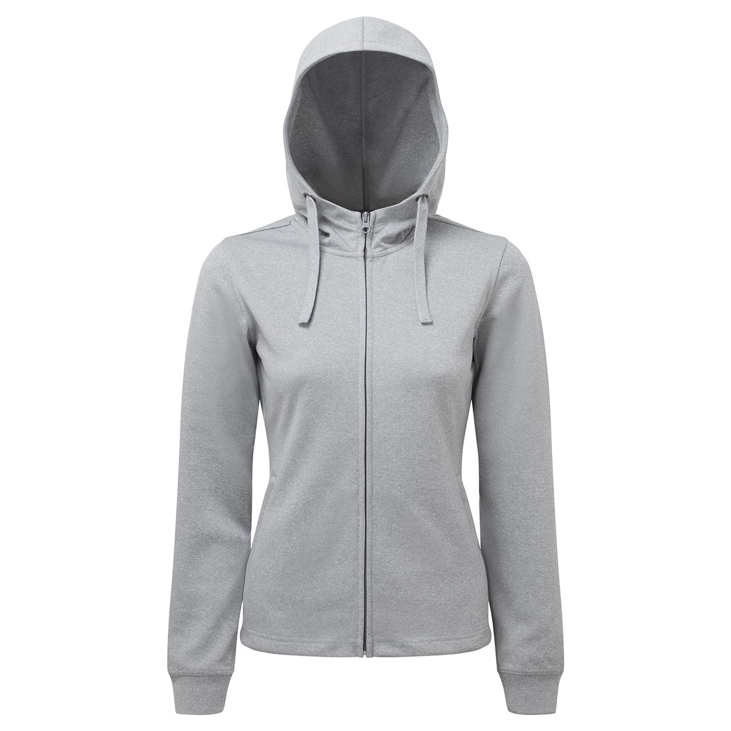 TriDri Women's TriDri Spun Dyed Full-Zip Hoodie Grey Melange S
