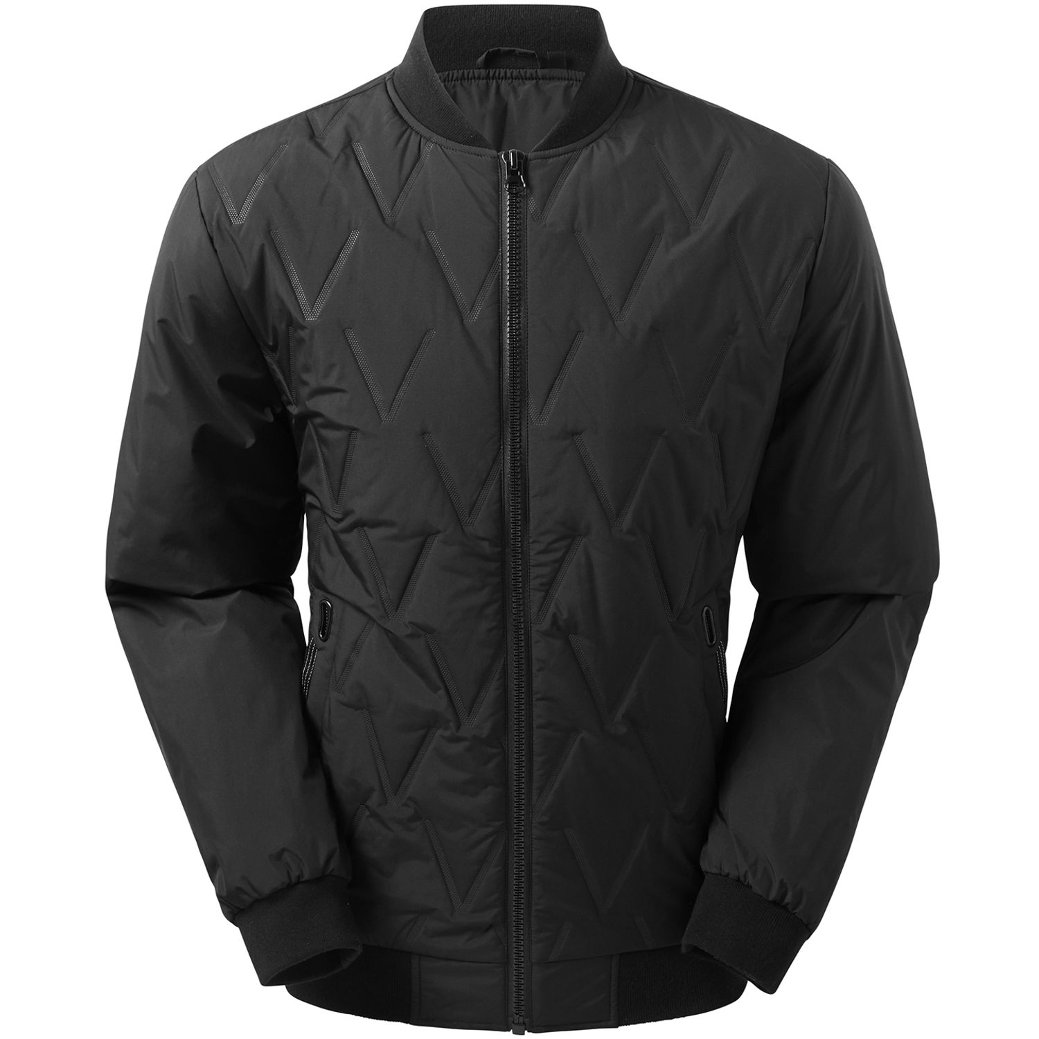 2786 Vector Moulded Bomber Black Jacket for Male - Size Medium