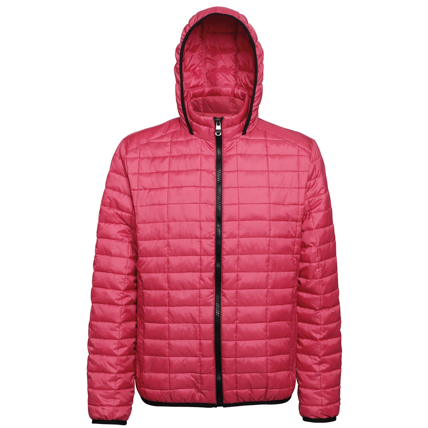 2786 Honeycomb Hooded Red Jacket for Male - Size XL