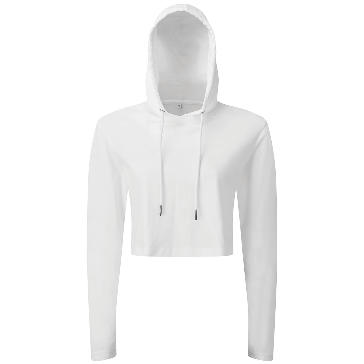 TriDri Women's TriDri Cropped Hooded Long Sleeve T-Shirt White XL