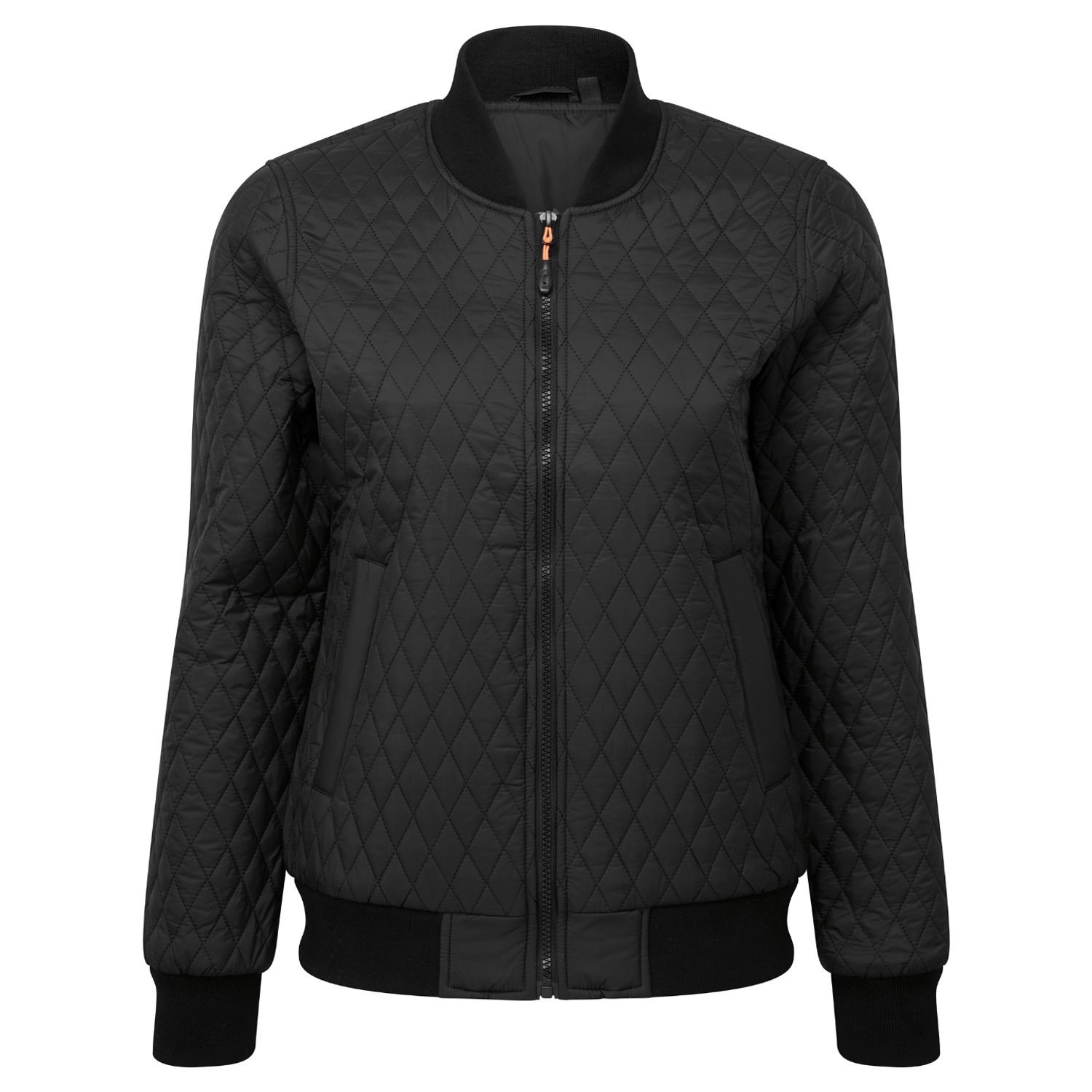 2786 Women's Quilted Flight Black Jacket for Female - Size Medium
