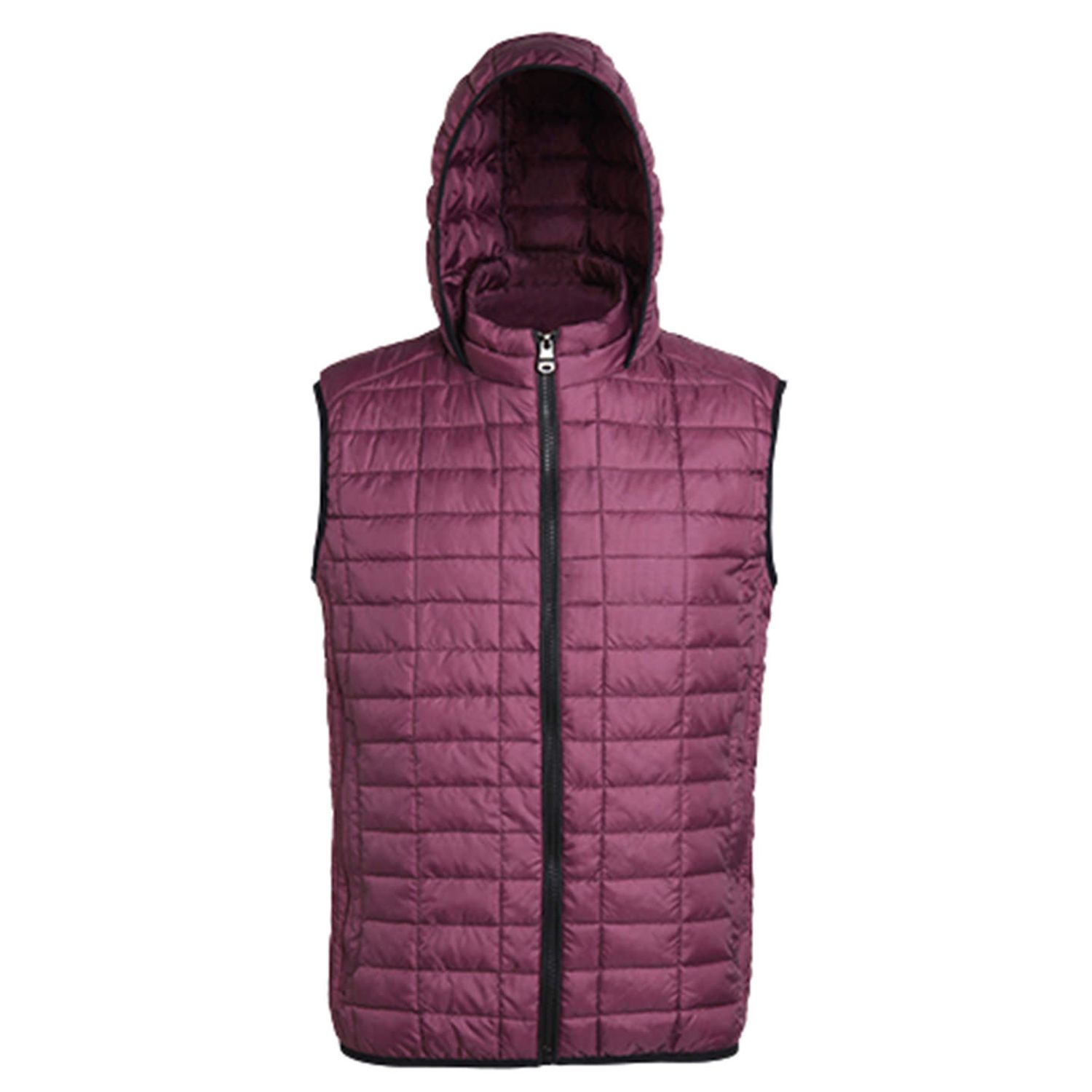 2786 Honeycomb Hooded Mulberry Gilet for Male - Size XL