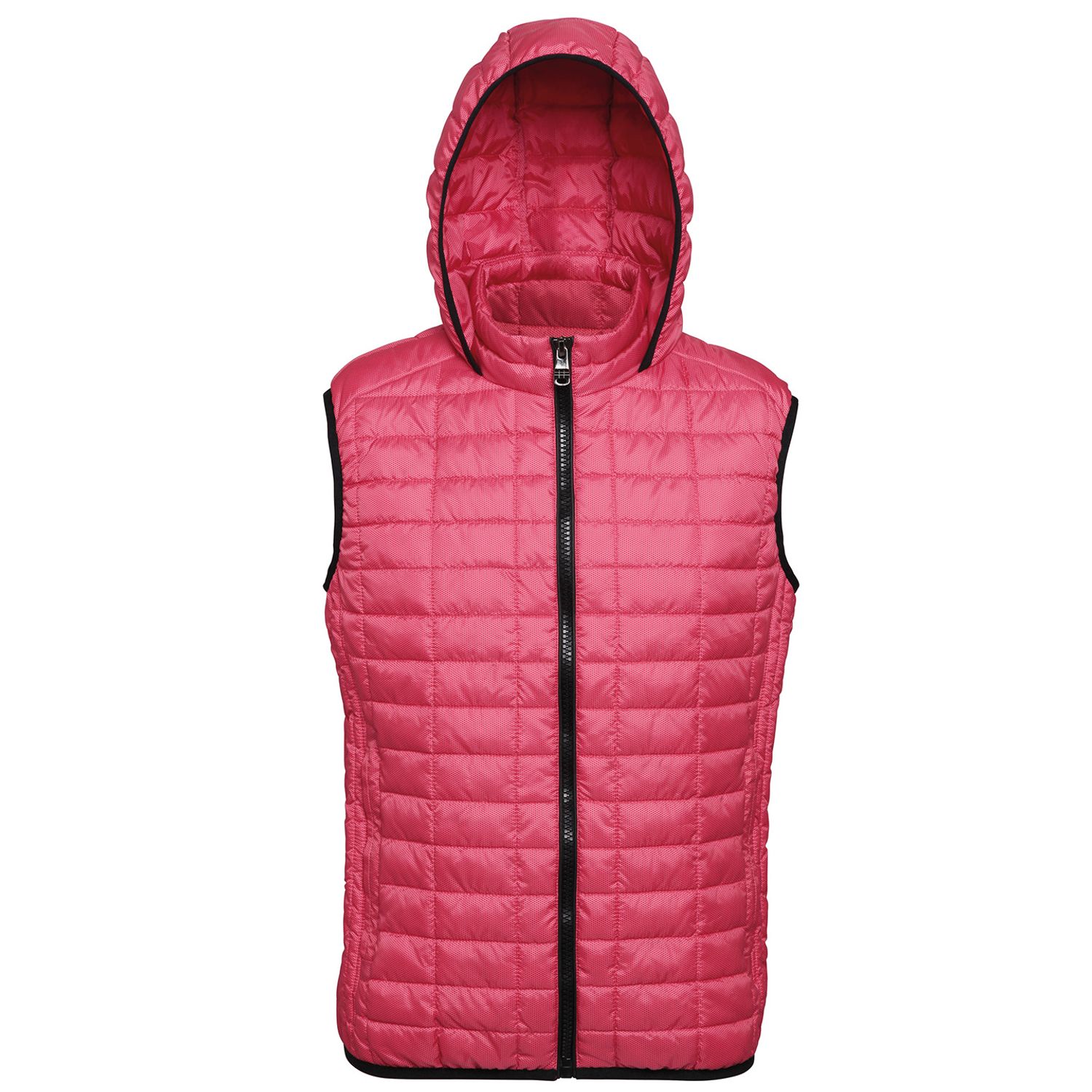 2786 Honeycomb Hooded Red Gilet for Male - Size 3XL