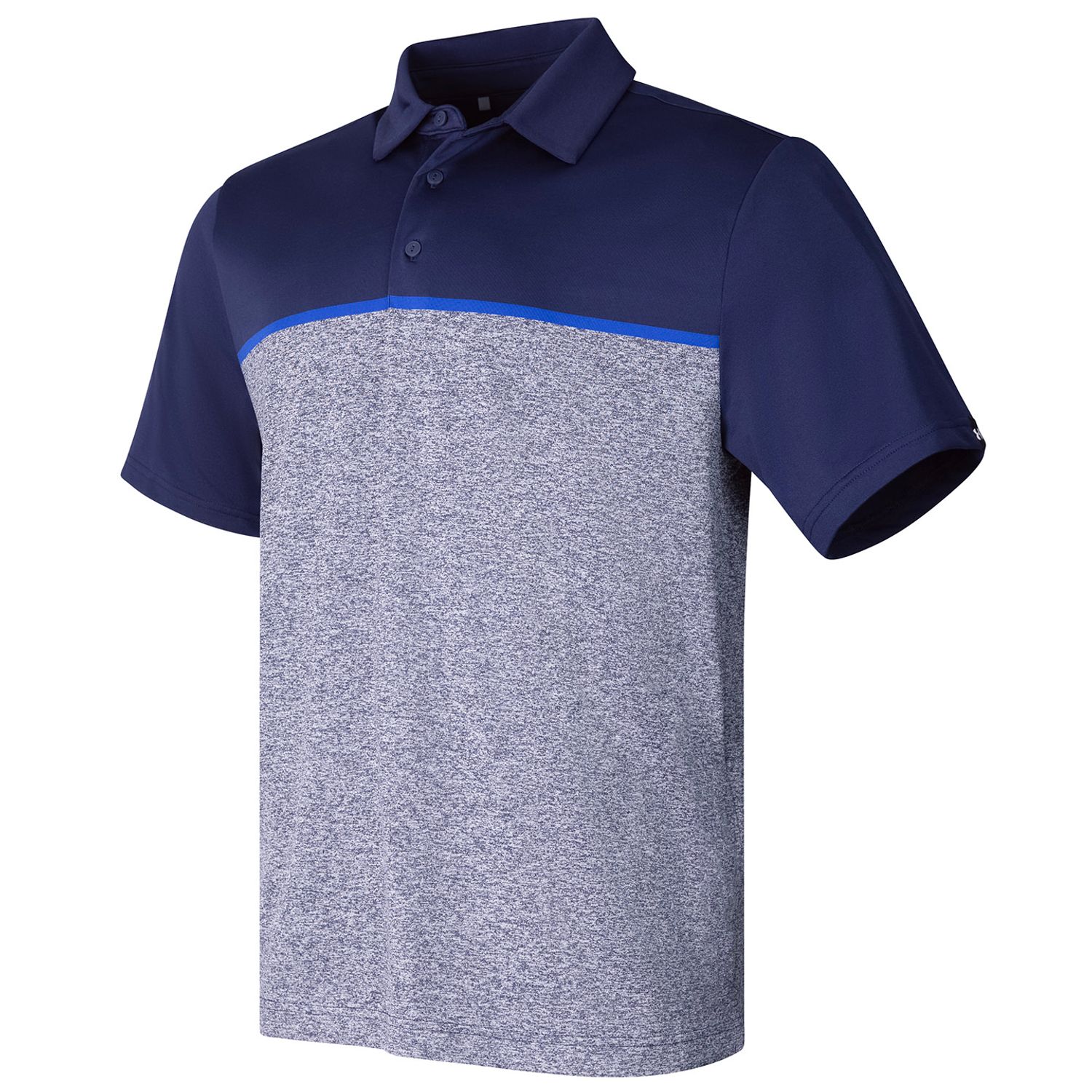 Under Armour Ua Playoff 3.0 Stripe Polo Lb Edge Lit Midnight Navy/Royal/Midnight
