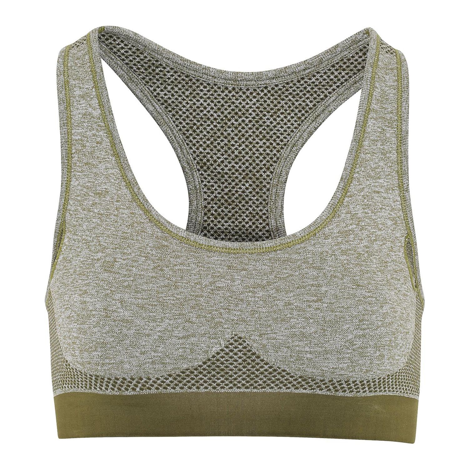 TriDri Seamless '3D Fit' Multi-Sport Sculpt Bra Olive L