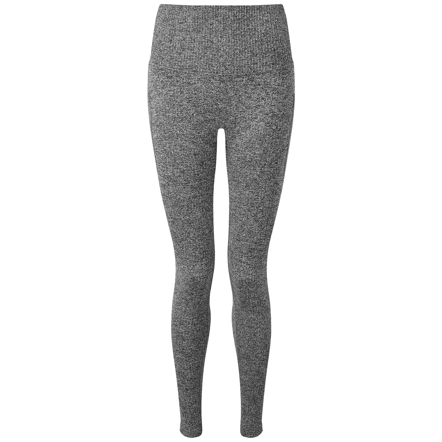 TriDri Women's TriDri Ribbed Seamless 3D Fit Multi-Sport Leggings Black Melange
