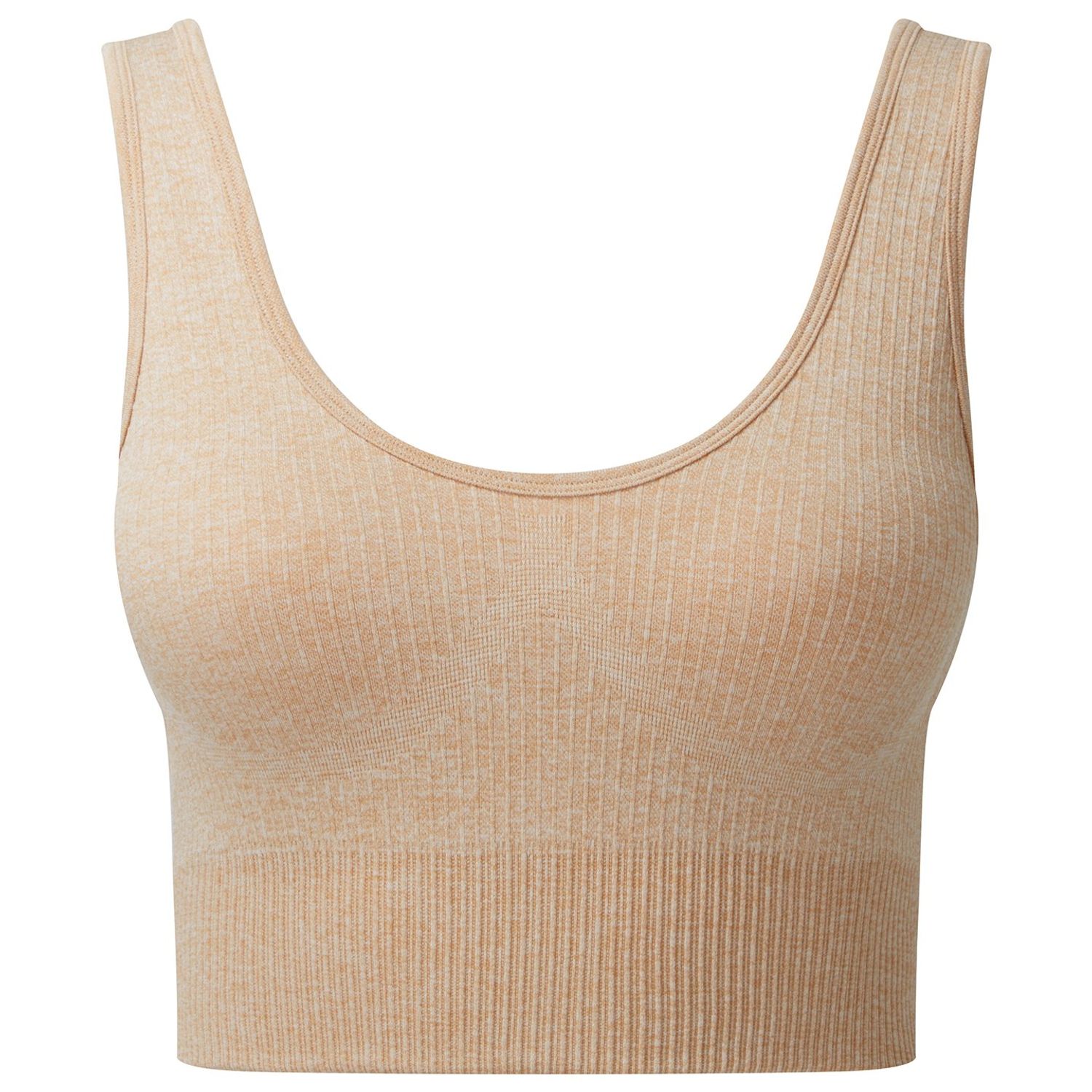 TriDri Women's TriDri Ribbed Seamless 3D Fit Multi-Sport Bra Nude Melange XS