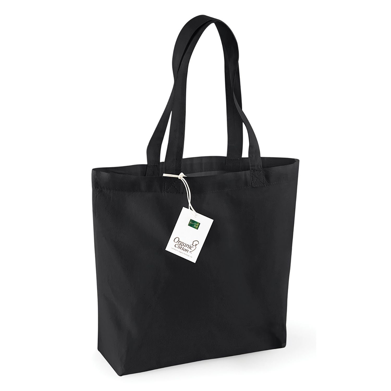 Westford Mill Organic Cotton Shopper Black One Size