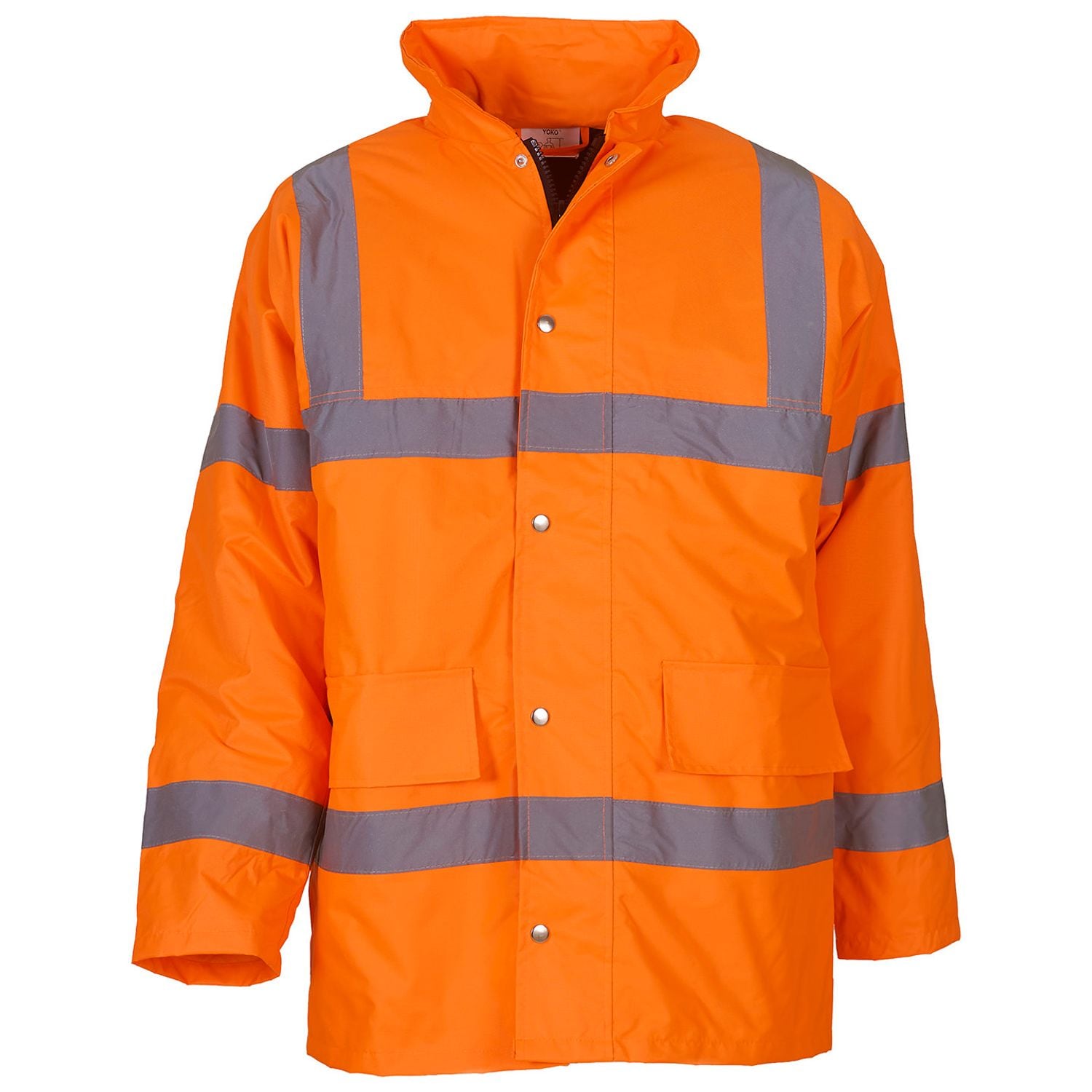 YOKO Hi-vis Classic Motorway Jacket (HVP300) Orange 5XL
