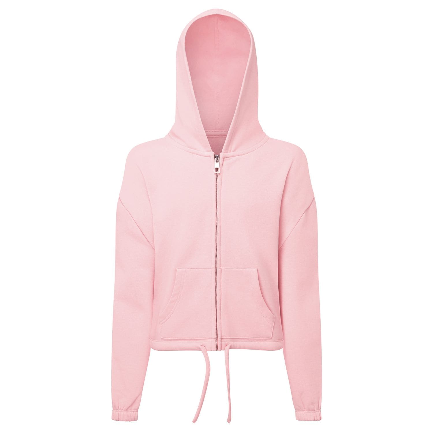 TriDri Kids TriDri Recycled Cropped Oversize Full-Zip Hoodie Light Pink 45448