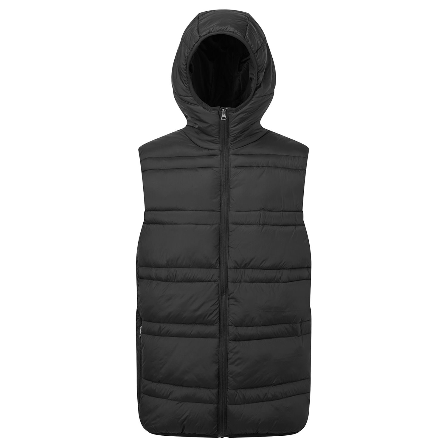 2786 Latitude Hooded Black Bodywarmer for Male - Size Medium