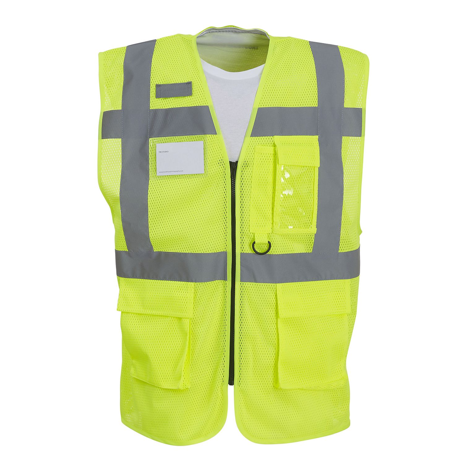 YOKO Hi-vis Top Cool Open-mesh Executive Waistcoat (HVW820) Yellow 2XL
