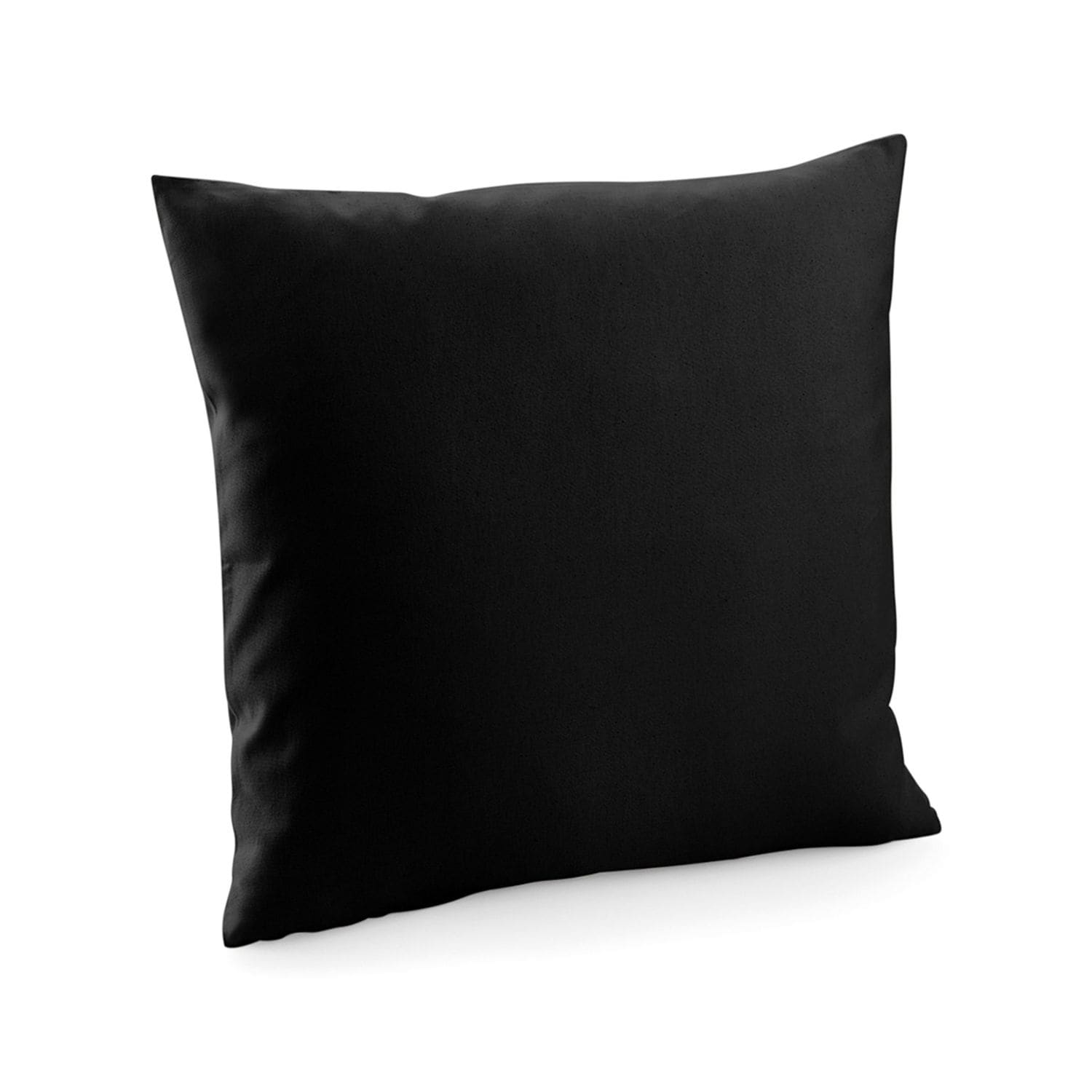 Westford Mill Fair Trade Cotton Canvas Cushion Cover Black M