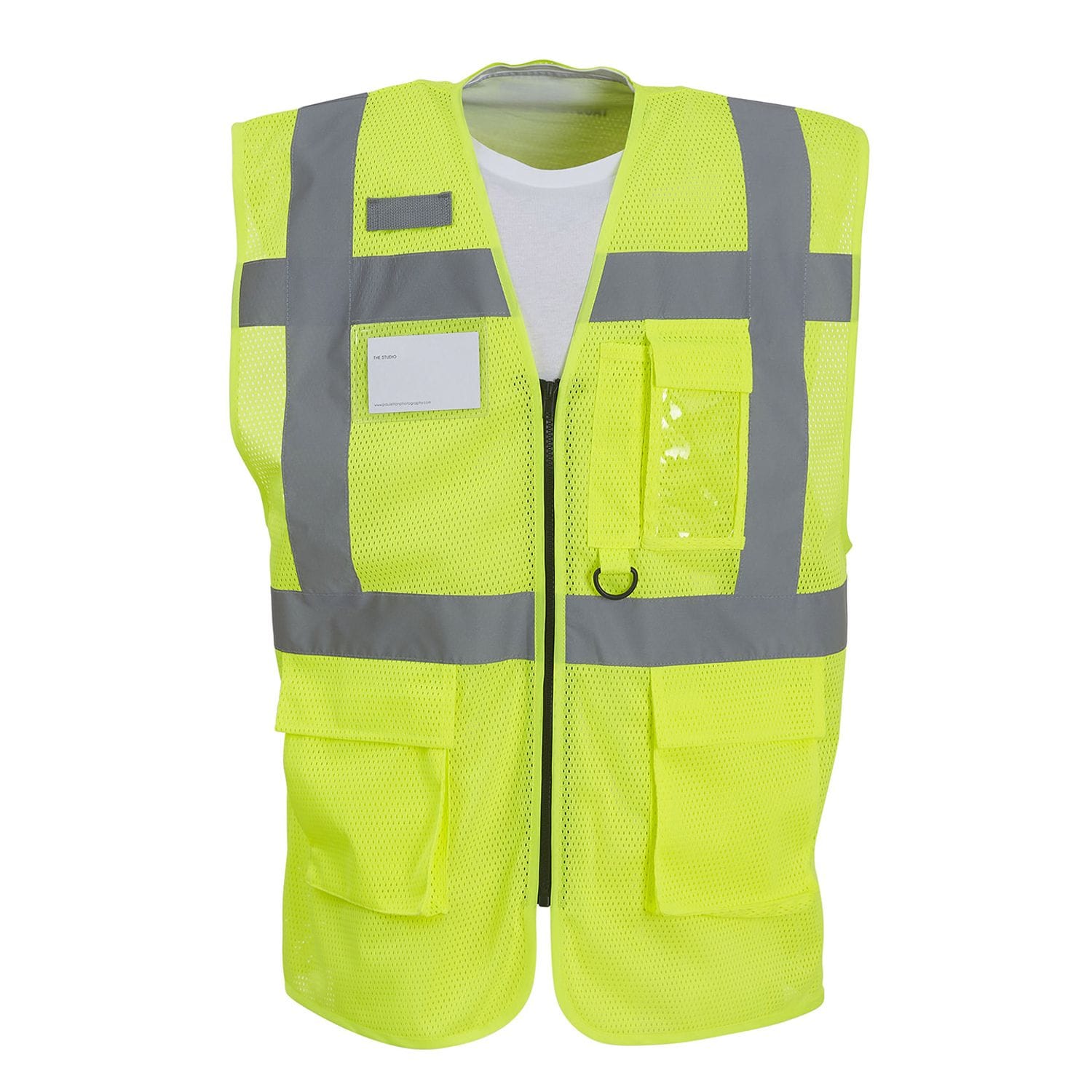 YOKO Hi-vis Top Cool Open-mesh Executive Waistcoat (HVW820) Yellow M