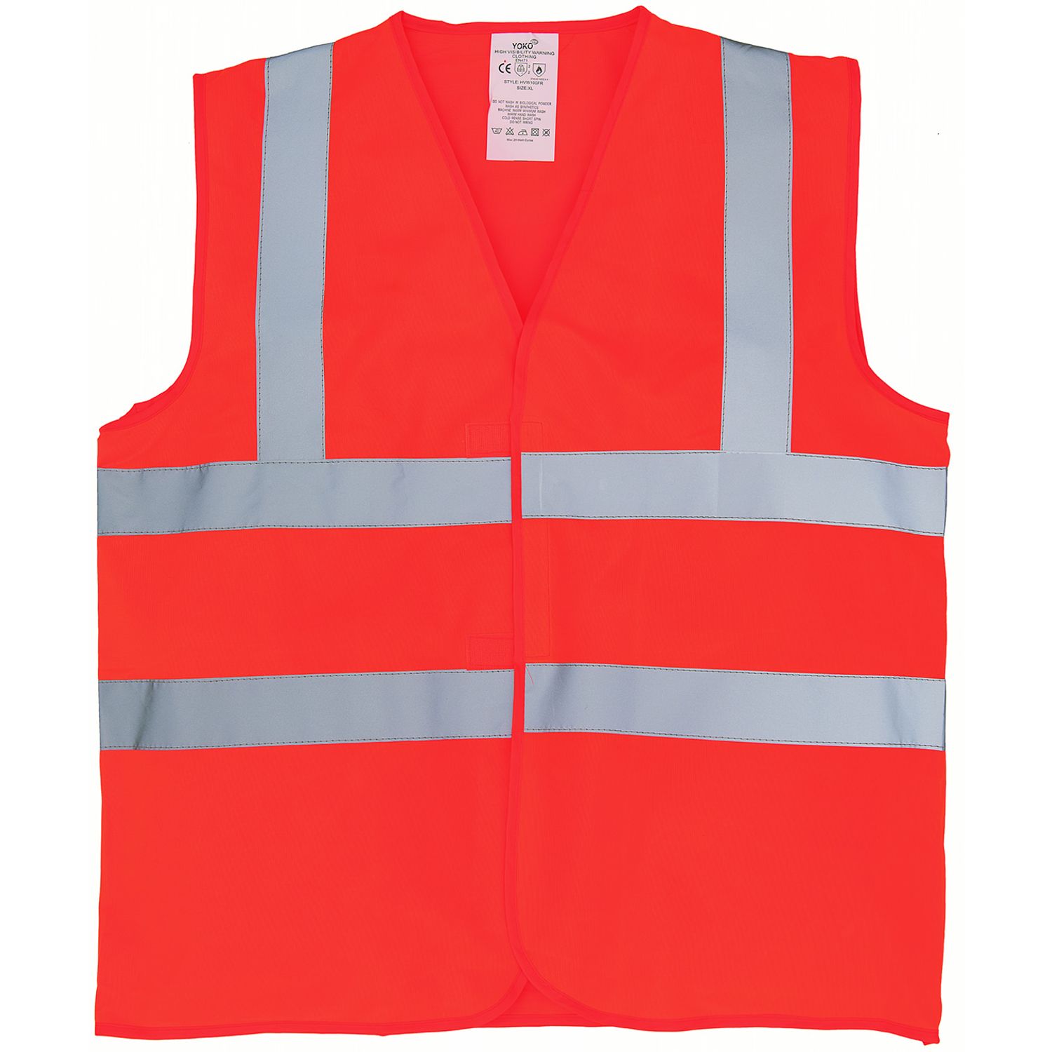 YOKO Flame-retardant Hi-vis Sleeveless Waistcoat (HVW100FR) Orange S