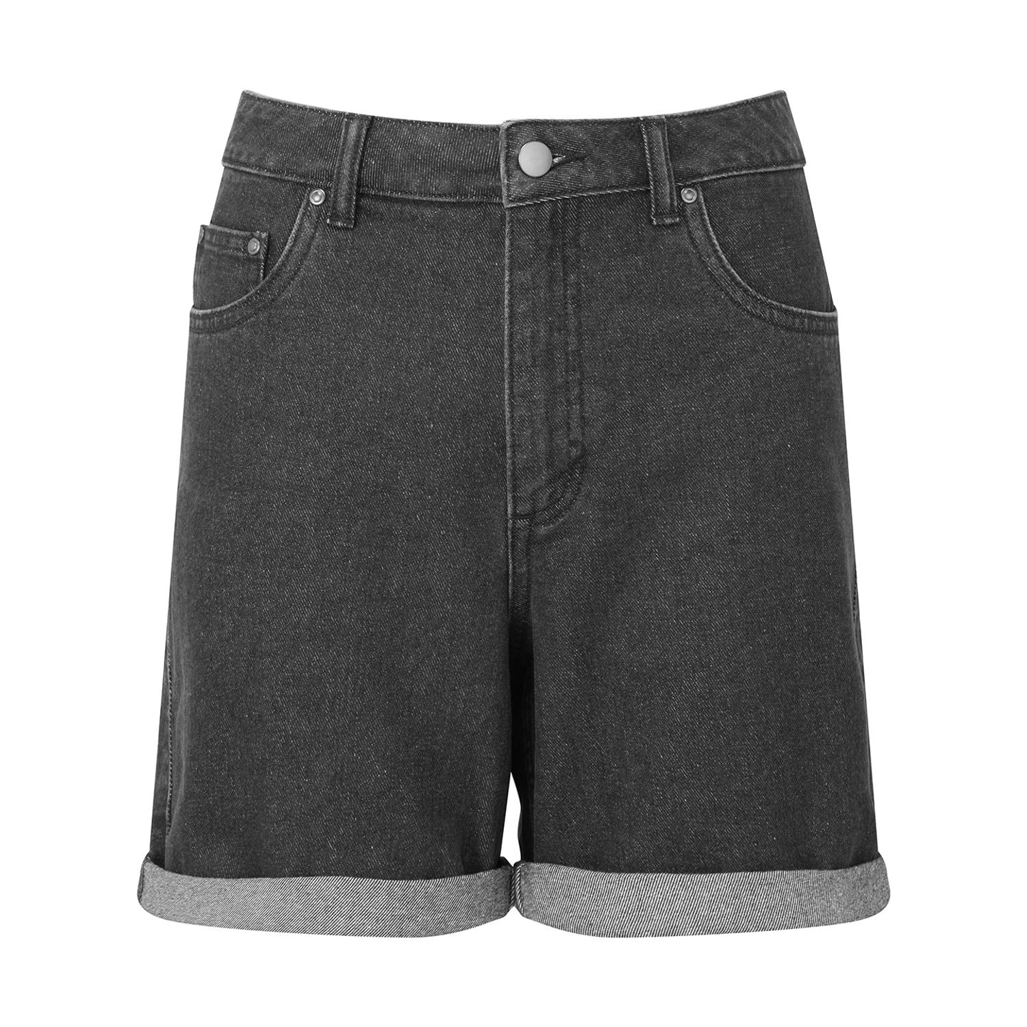 Wombat Women S Denim Shorts Black Denim XL