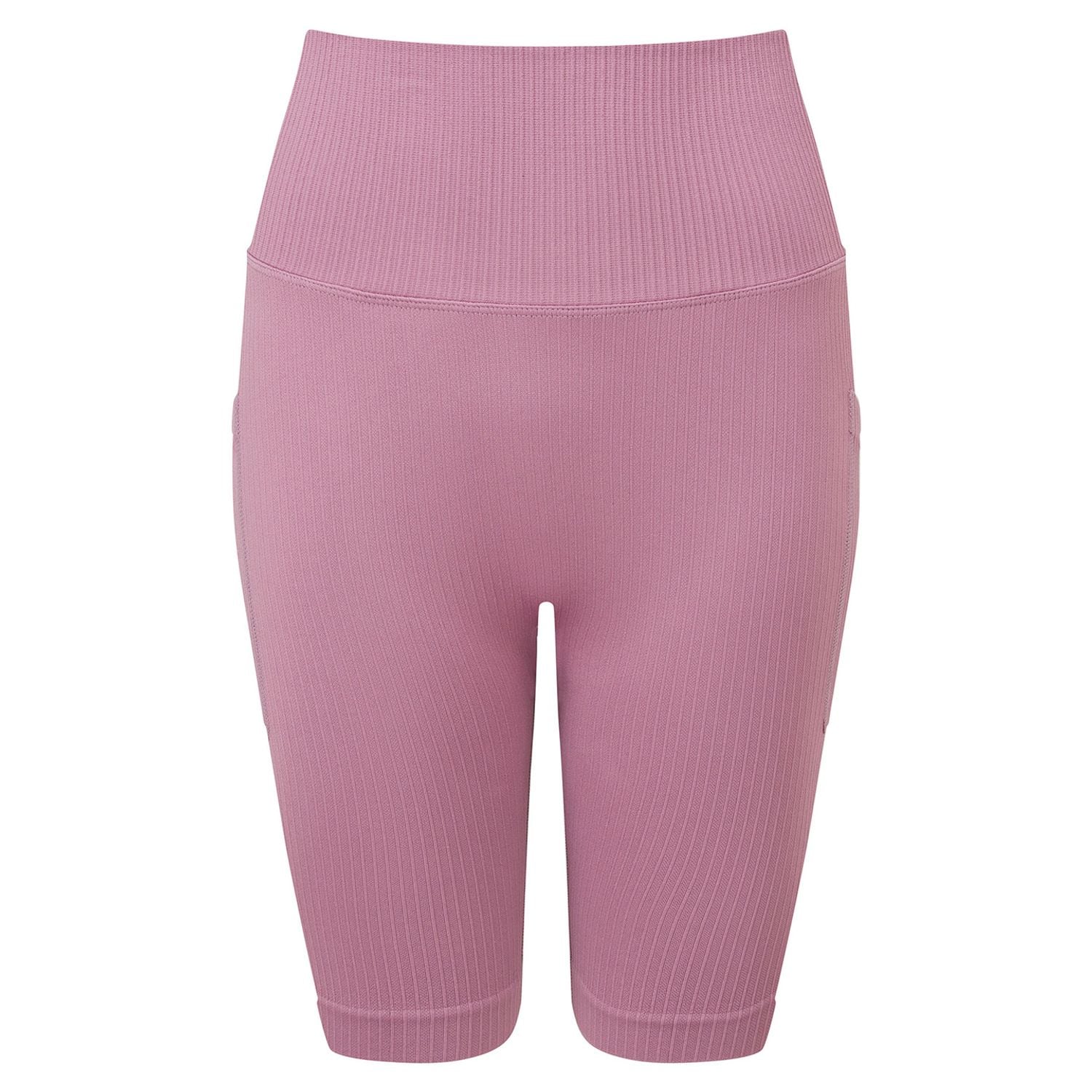 TriDri Women S TriDri Ribbed Seamless '3D Fit' Cycle Shorts Mauve M