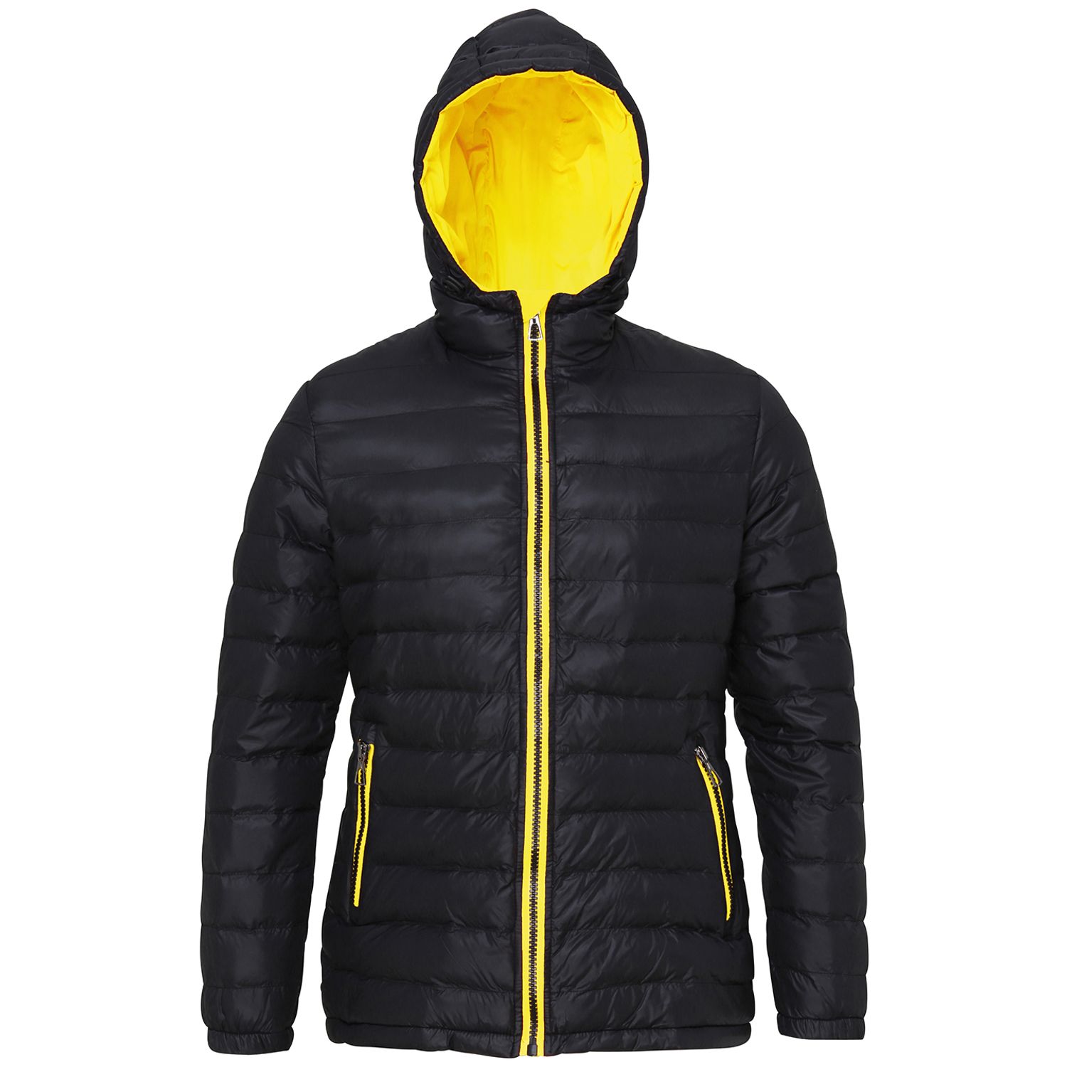 2786 Padded Black/Bright Yellow Jacket for Female - Size Medium