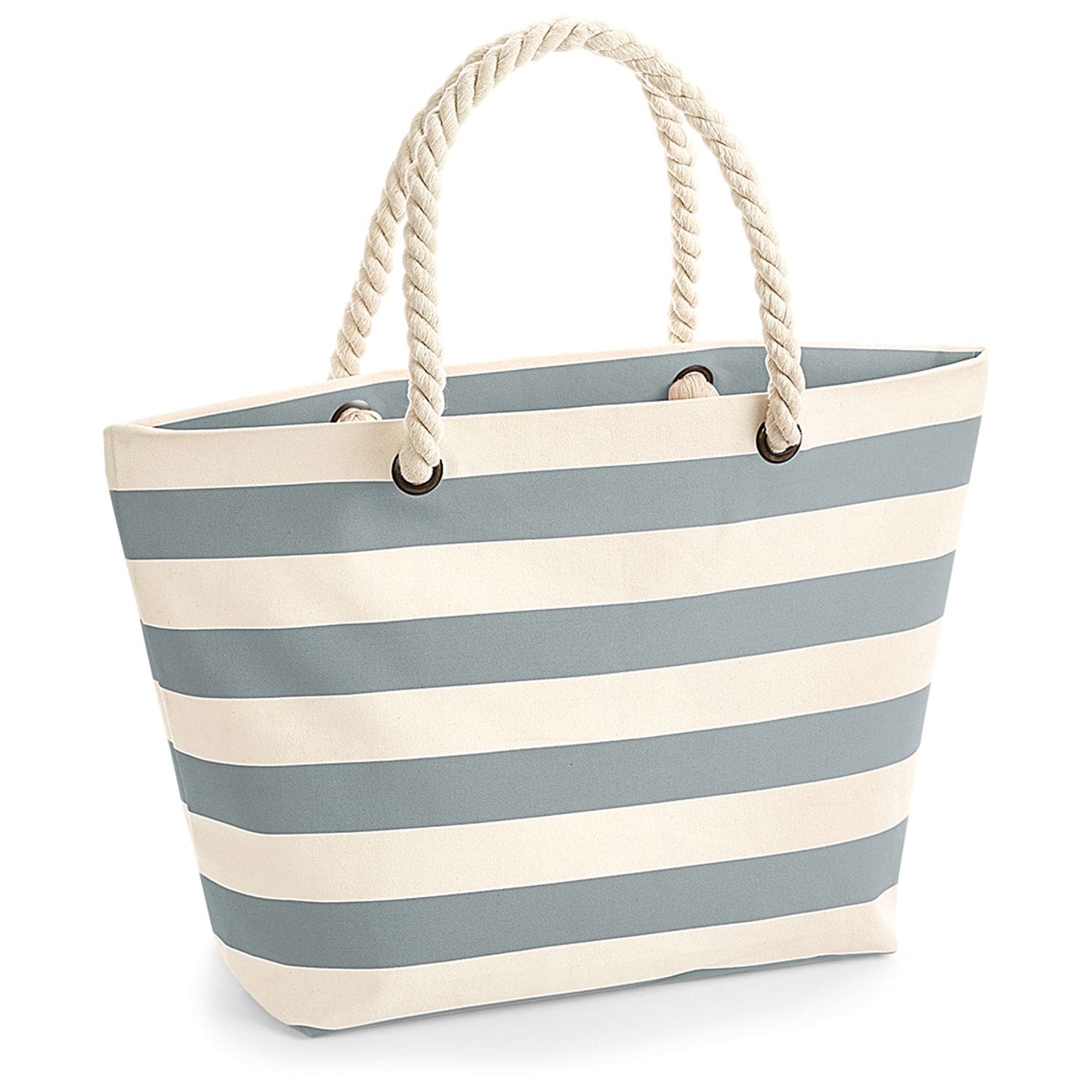 Westford Mill Nautical Beach Bag Natural/Grey One Size