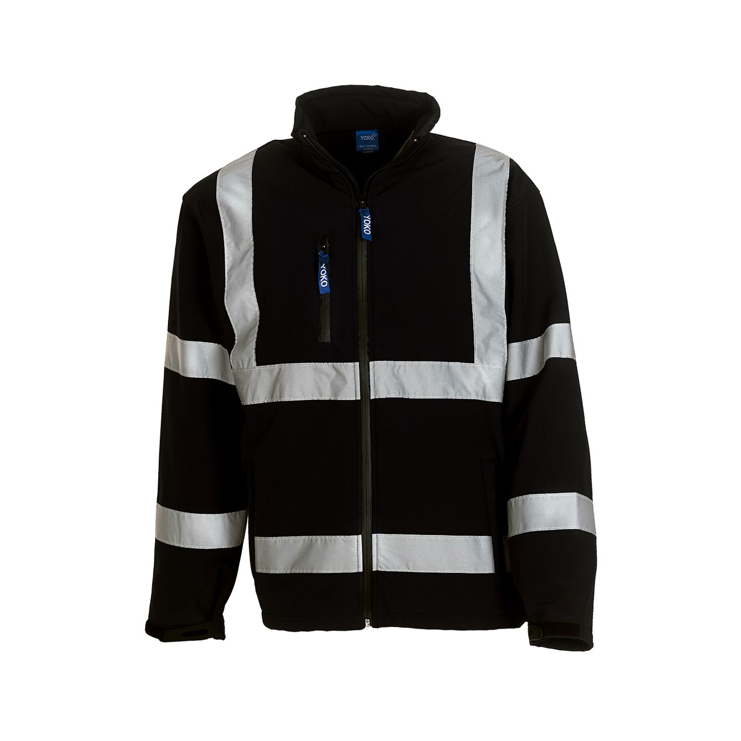 YOKO Hi-vis Softshell Jacket (HVK09) Black M