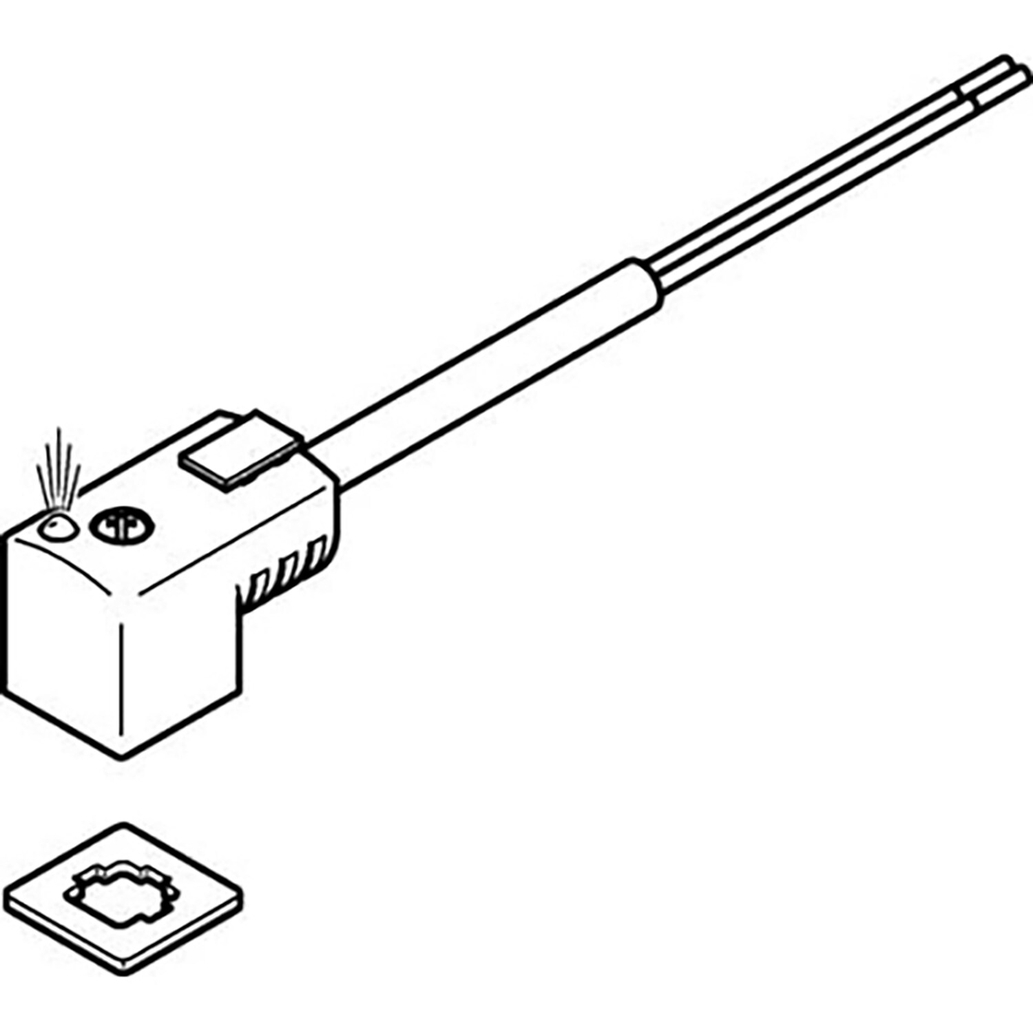 Festo KMEB-3-24-2 5-LED Plug S. W Cable - 547268 Valve Accessories