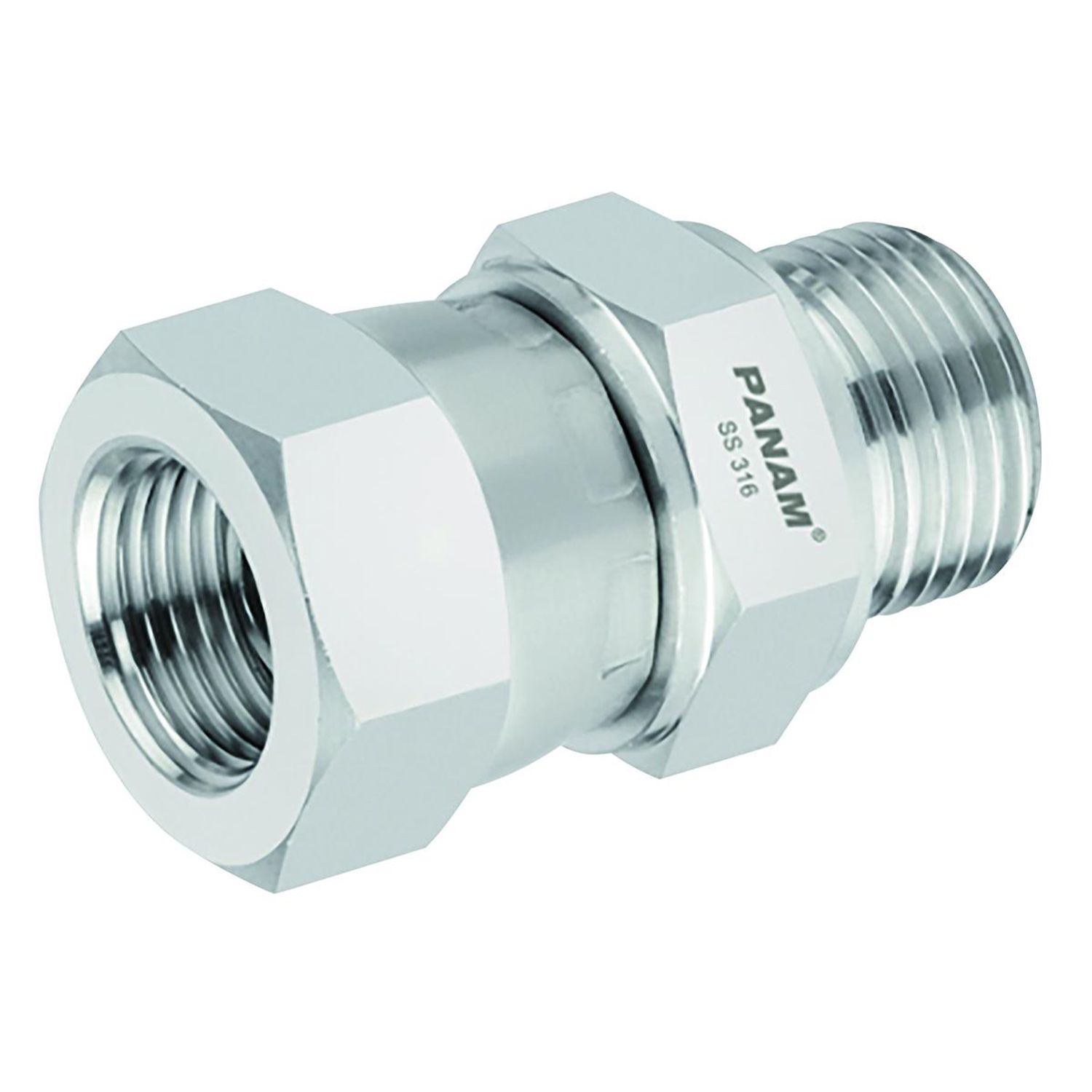 Panam 1/2in BSP x 7/8in JIC Male/Female - 8G-10J-MF-10K