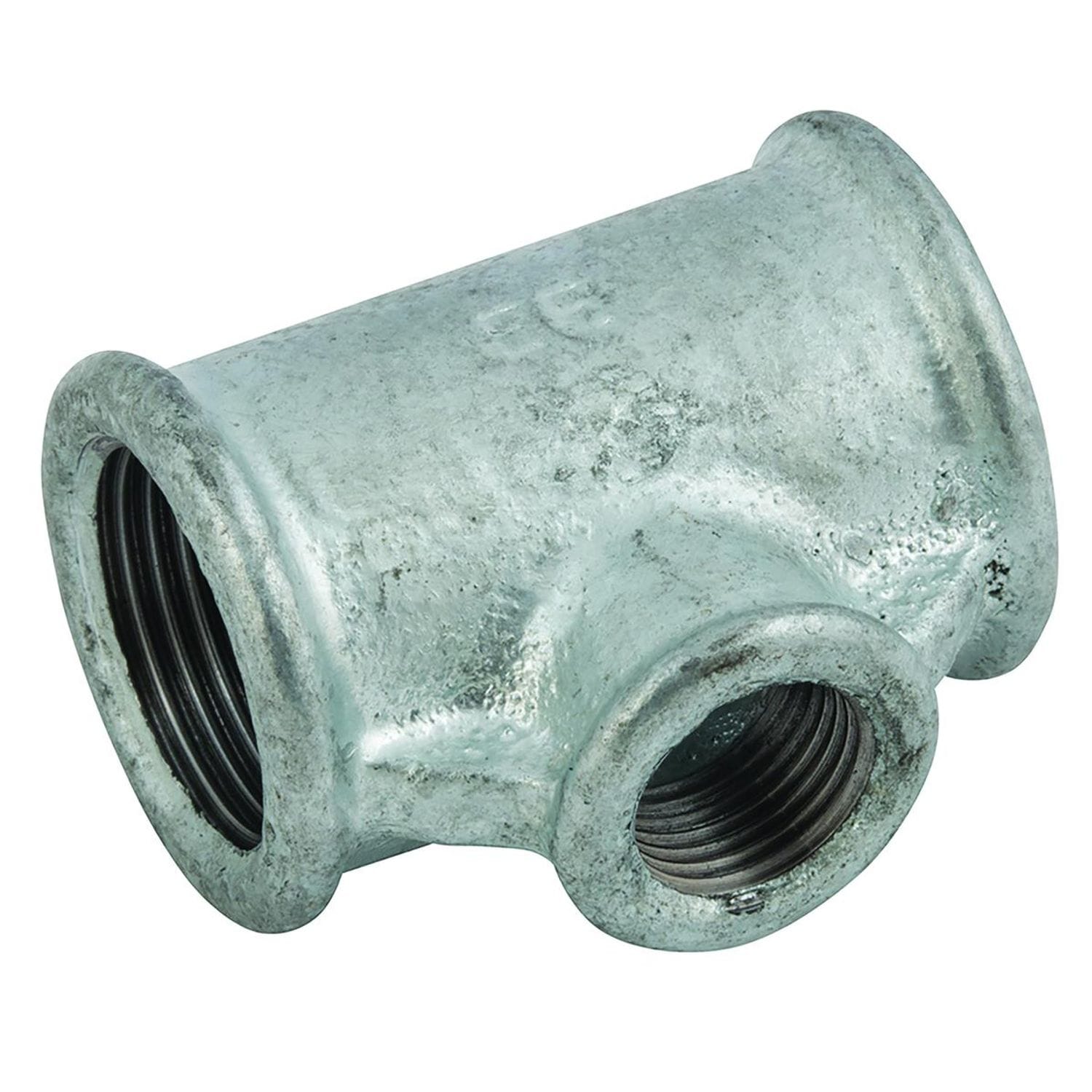 EE Galvanised Tee Increasing on Branch 1in x 1.1/4in x 1in - EE-MI130-1-114