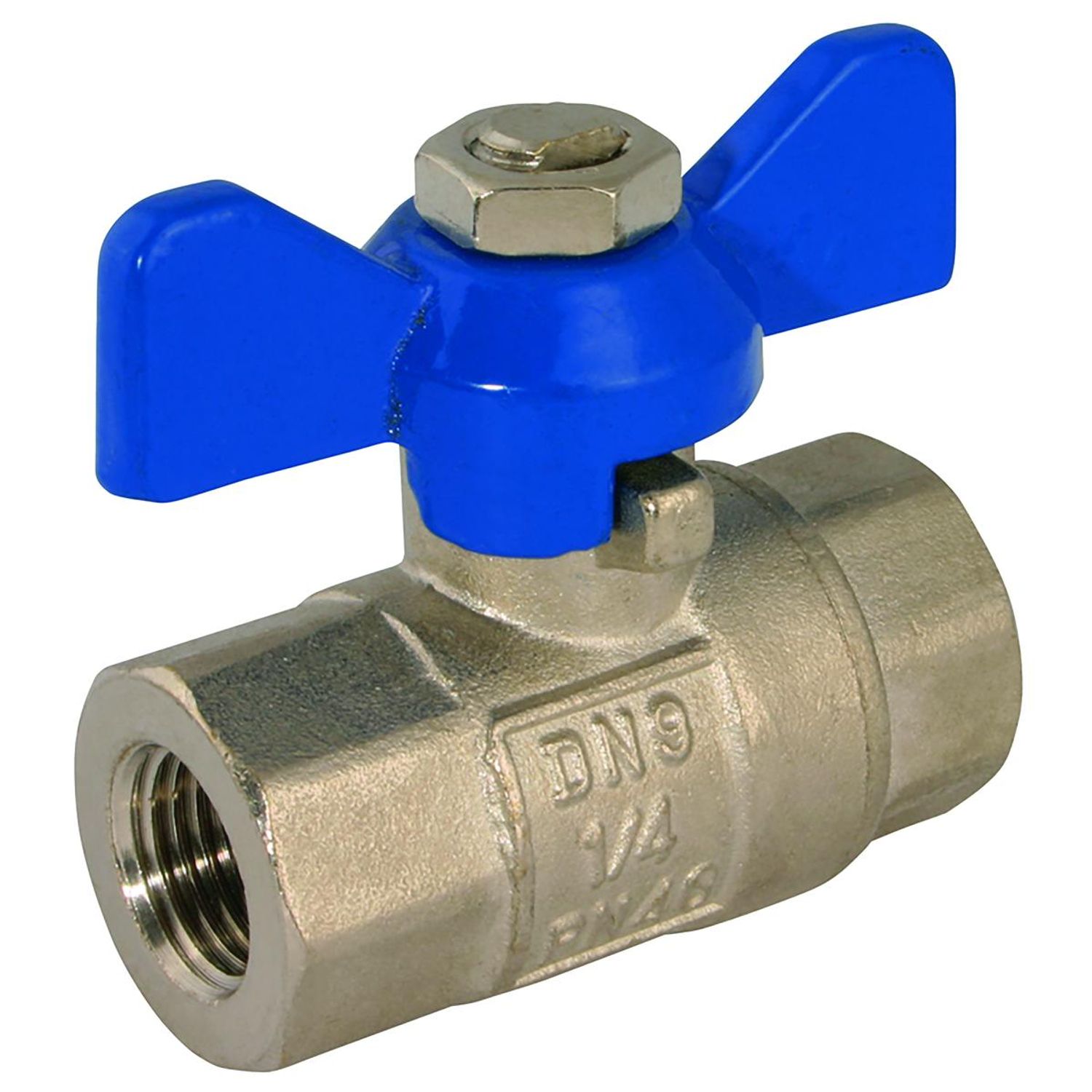 Centreglow 1/2in BSPP Brass Ball Valve Blue Handle WRAS - EPS-101710 Ball Valves