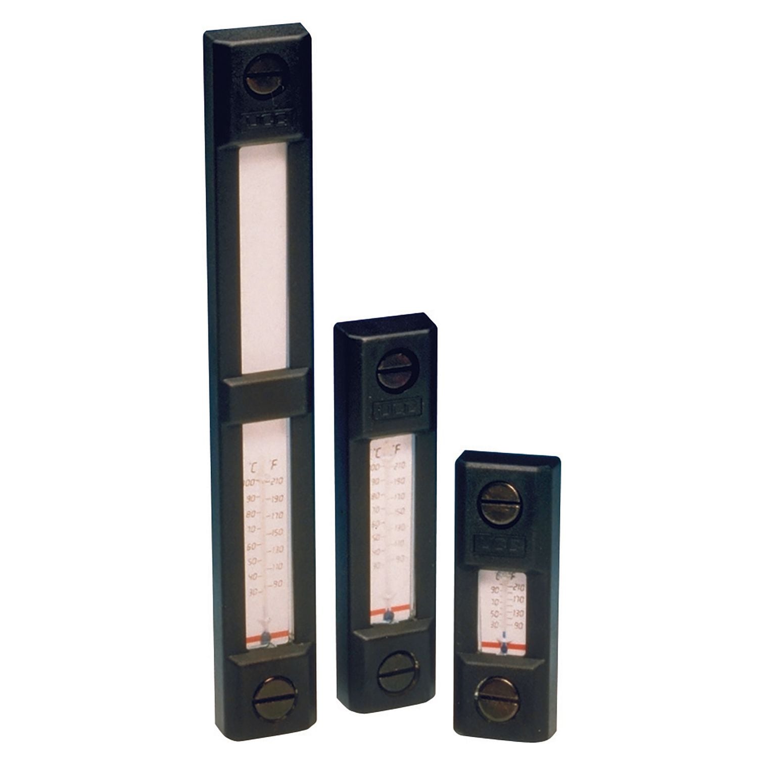 Parker 254mm Centres Fluid Level Gauge with Thermometer - FLT321