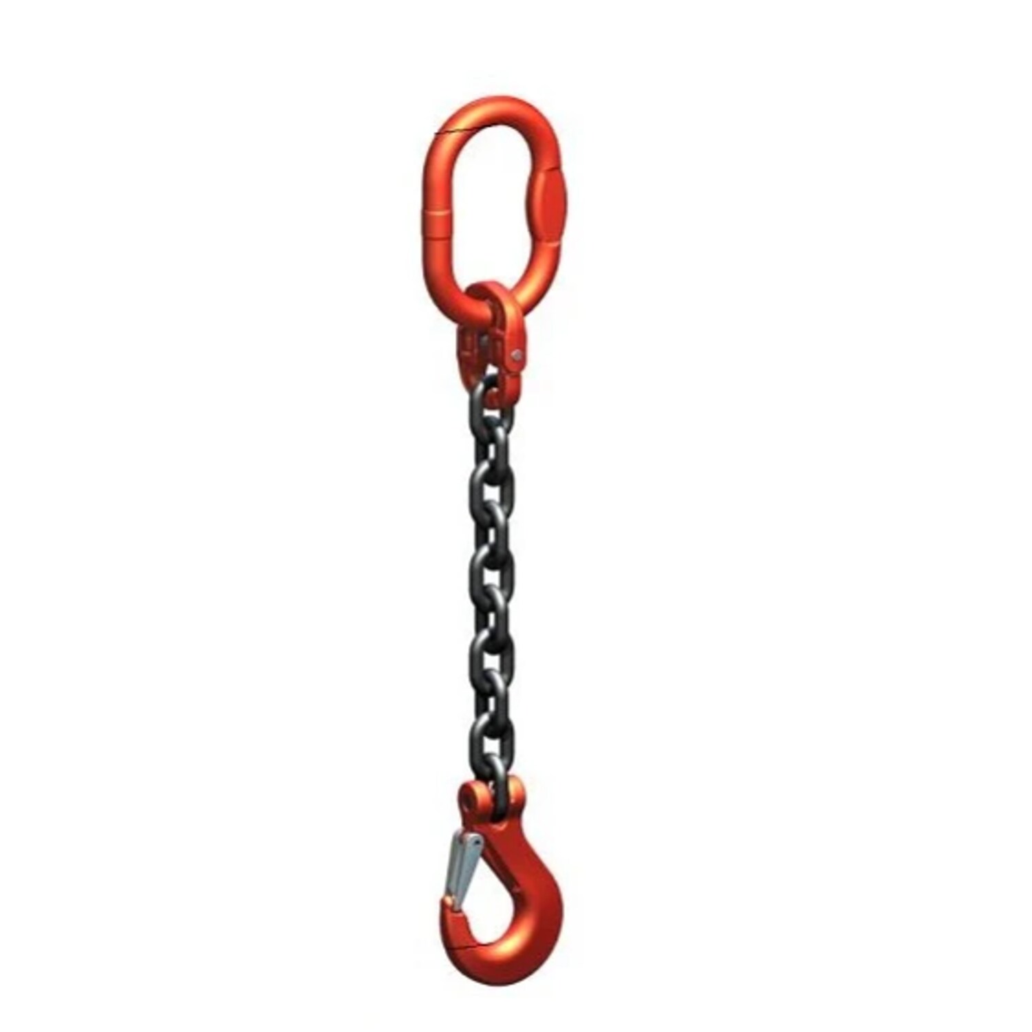 Titan 6mm Single Leg Grade 8 Chain Sling 2M Ewl with Grab Shorteners - Terminati
