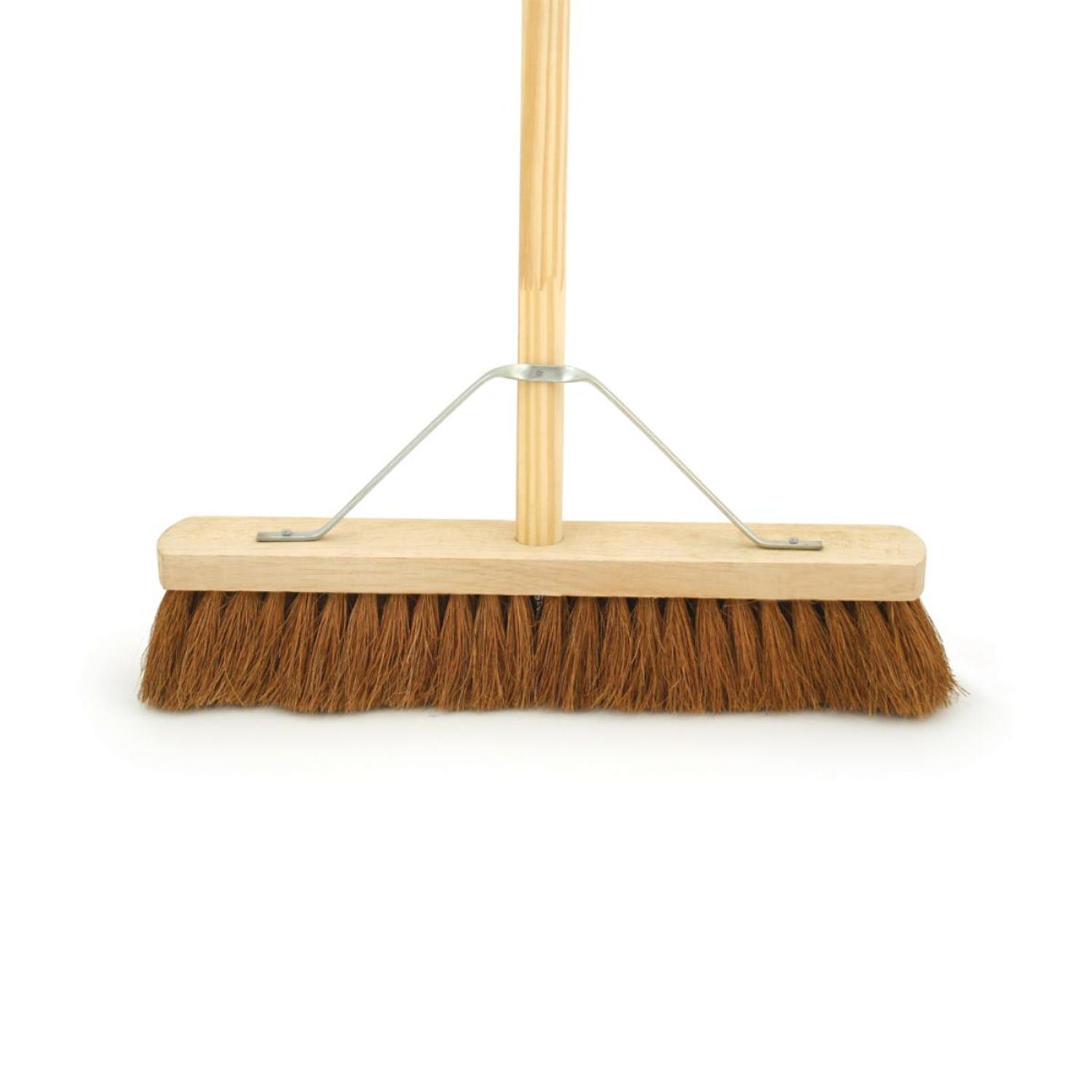 Charles Bentley 24in Coco Broom Complete with Metal Bracket & 5'-0in Wooden Hand