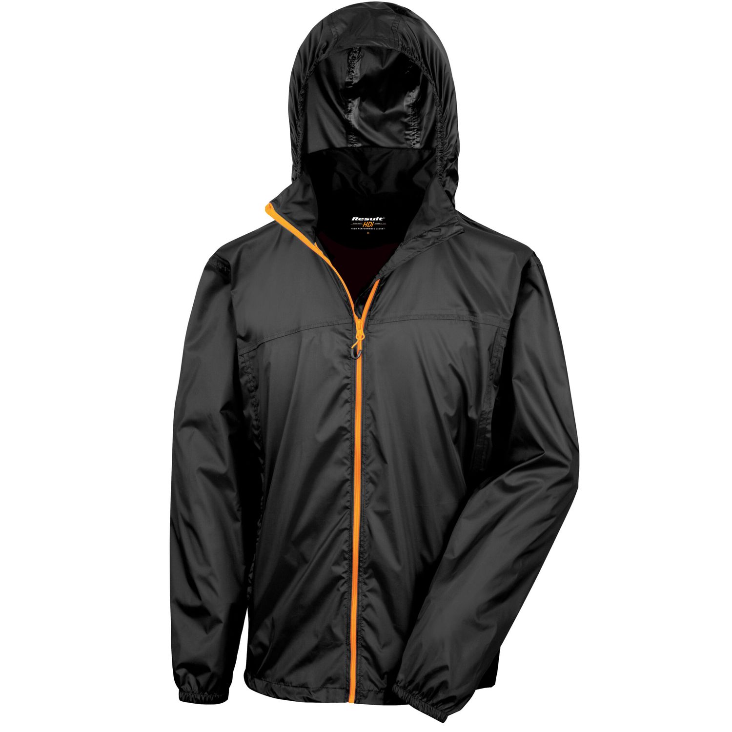 Result Urban Outdoor Wear HDi Quest Lightweight Stowable Jacket 2XL Black/Orange