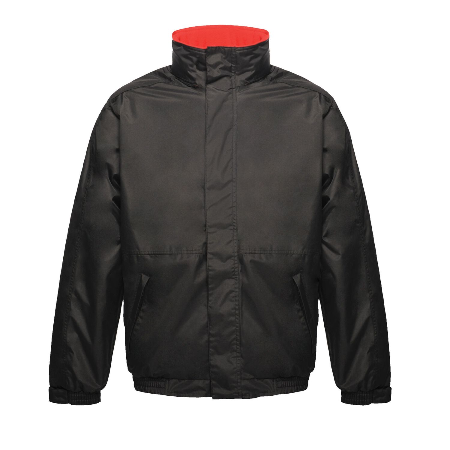 Regatta Professional Dover Mens Fleece Lined Bomber Jacket S Black/Classic Red