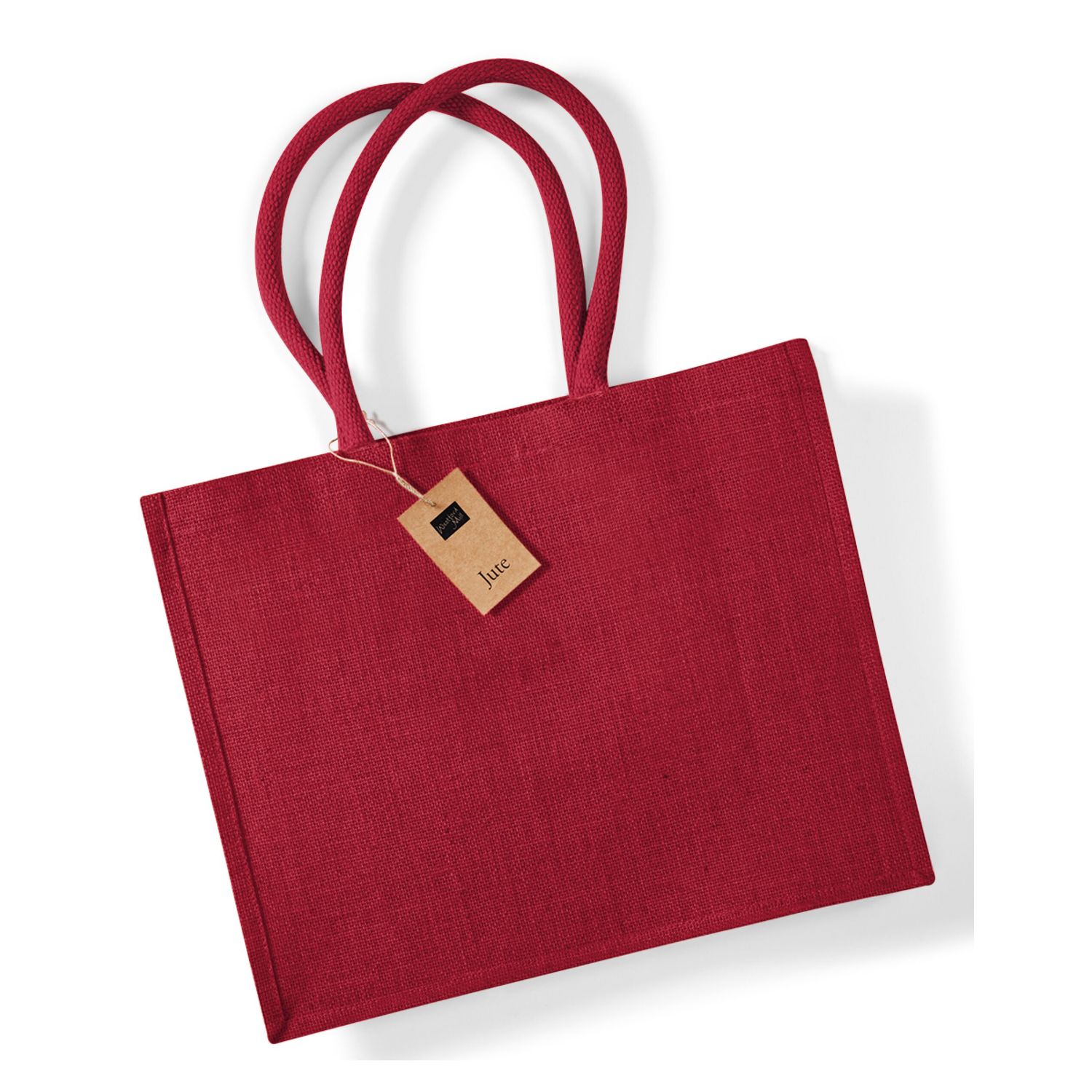 Westford Mill Jute Classic Shopper One Size Red/red