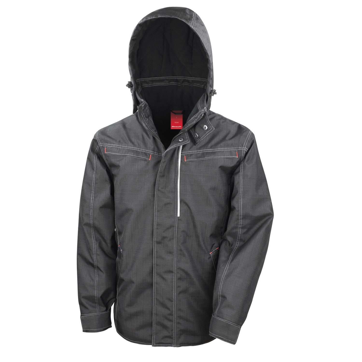 WORK-GUARD by Result Denim Texture Rugged Jacket Extra Large Black