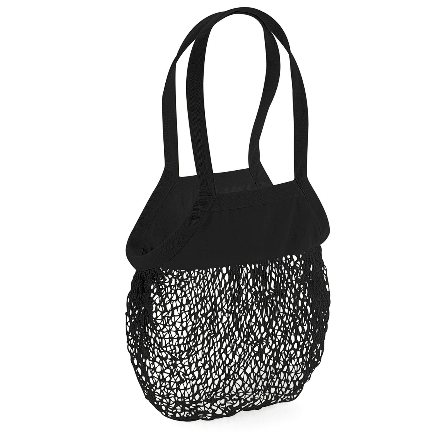 Westford Mill Organic Cotton Mesh Grocery Bag One Size Black
