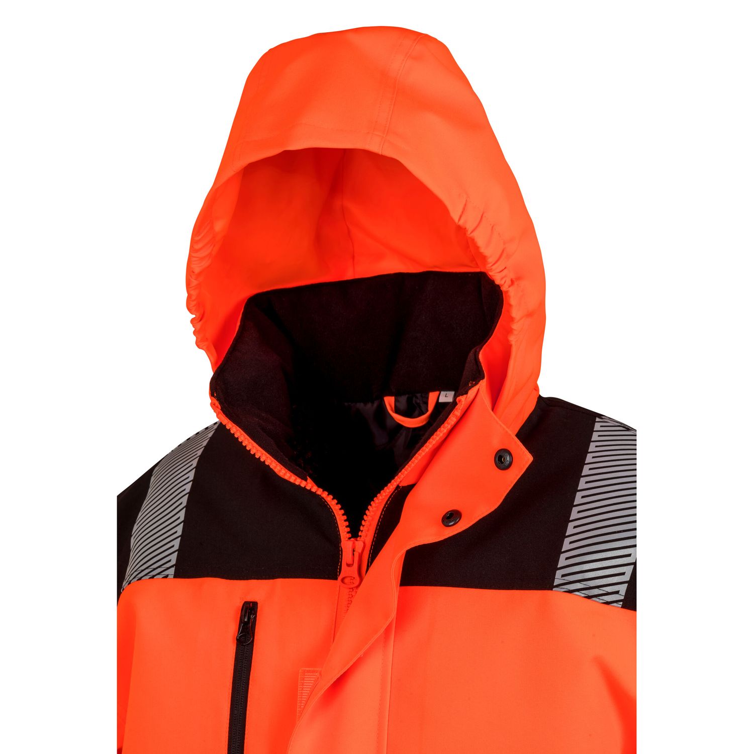 Result Extreme Tech Printable Softshell Safety Coat S Fluorescent Orange/Black