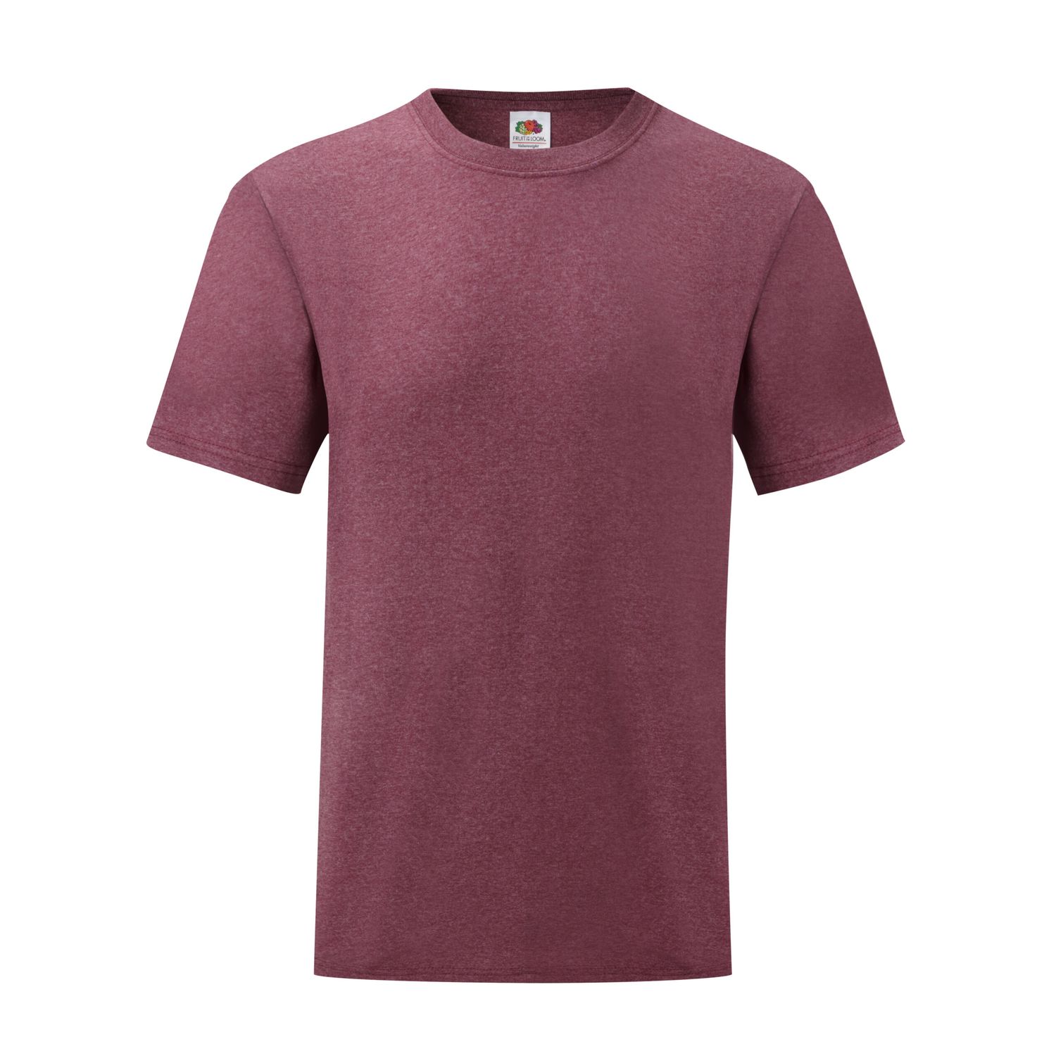 Fruit Of The Loom Mens Valueweight T L Heather Burgundy