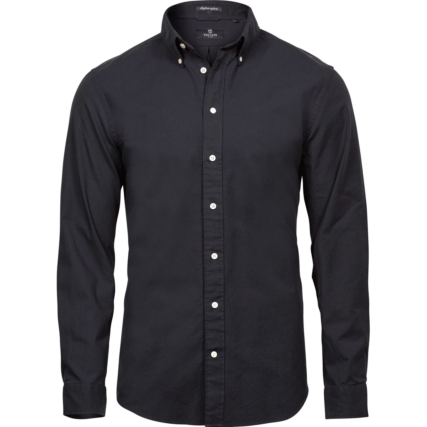 Tee Jays Mens Perfect Oxford Shirt Extra Large Black