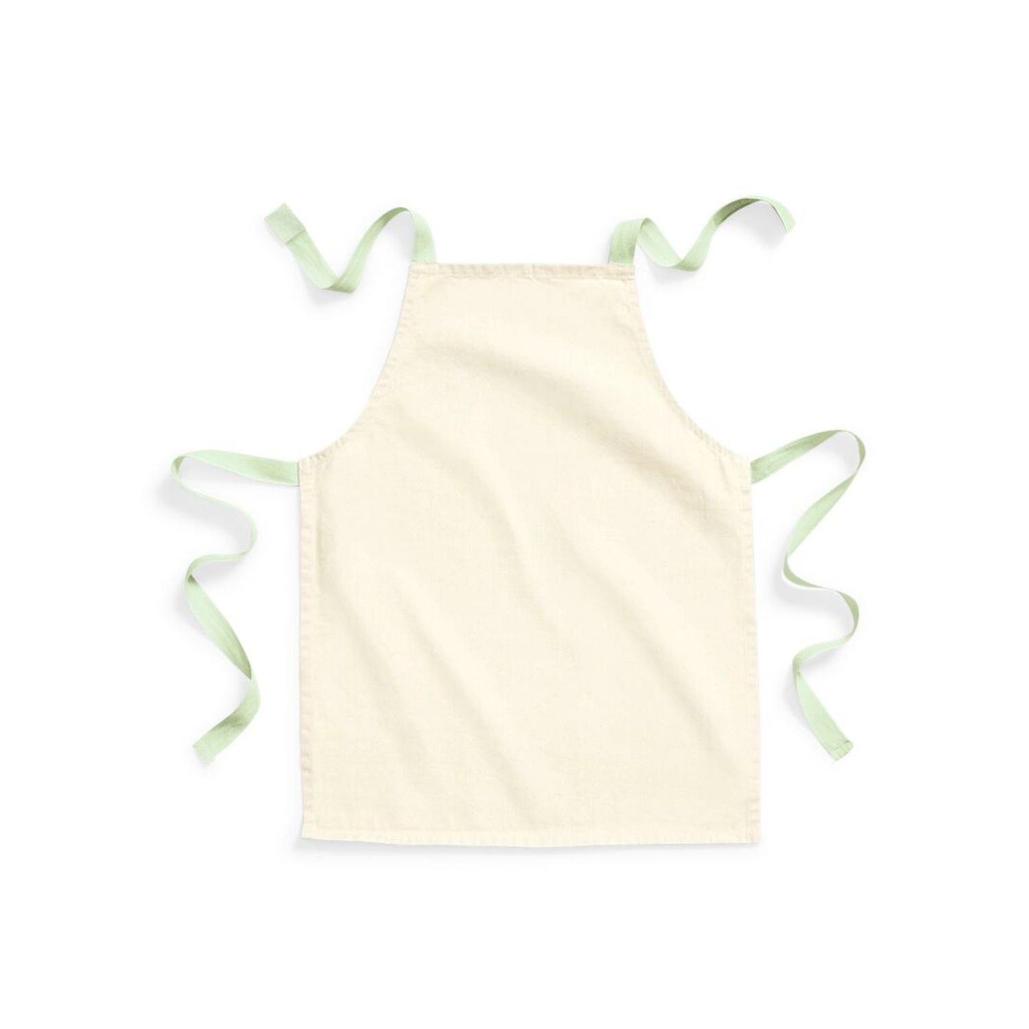 Westford Mill FairTrade Cotton Junior Apron   One Size Natural/Pistachio