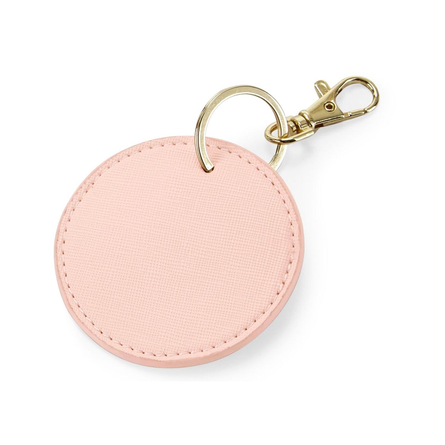 BagBase Boutique Circular Key Clip One Size Soft Pink