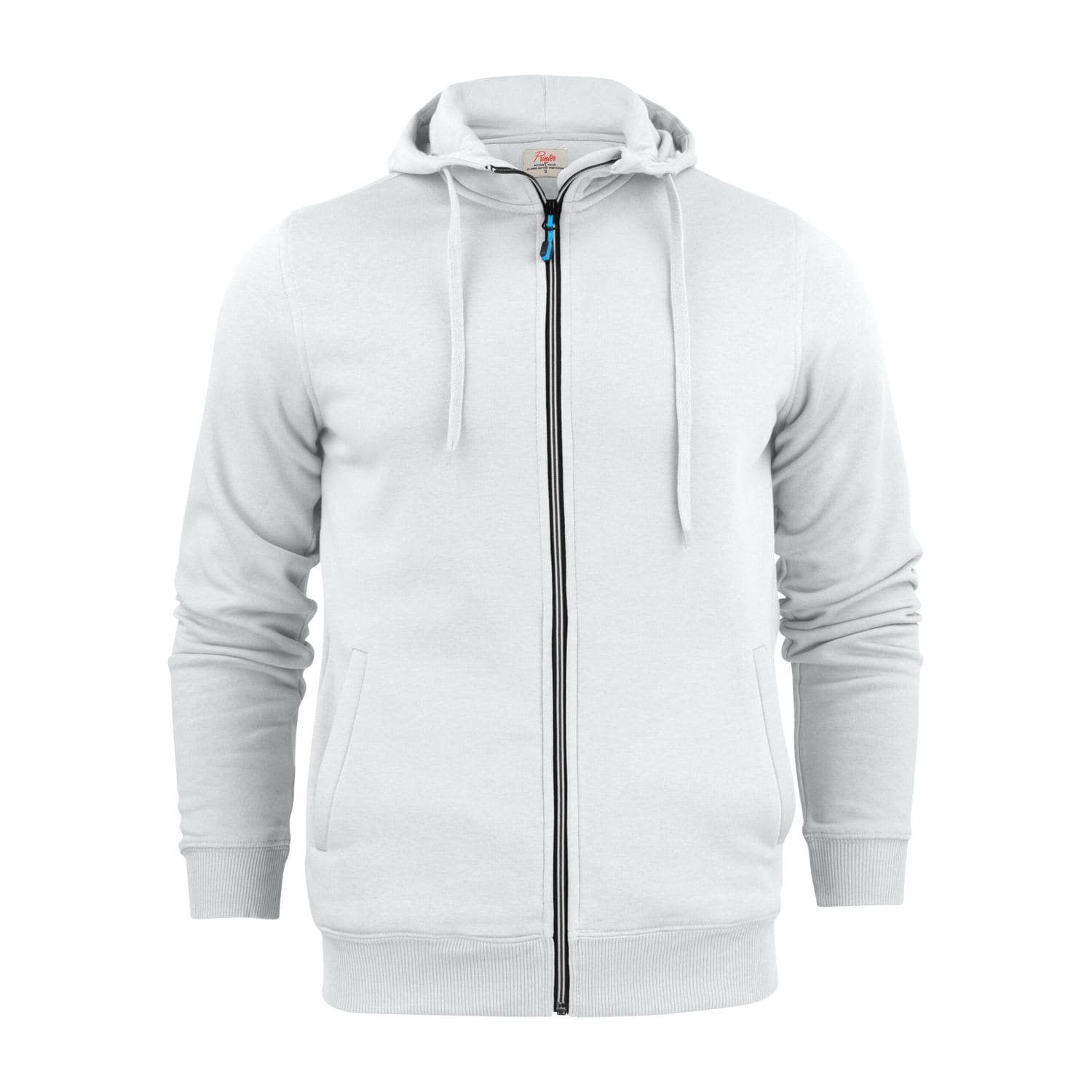 Printer Essentials Mens Full Zip Hoodie 4XL White