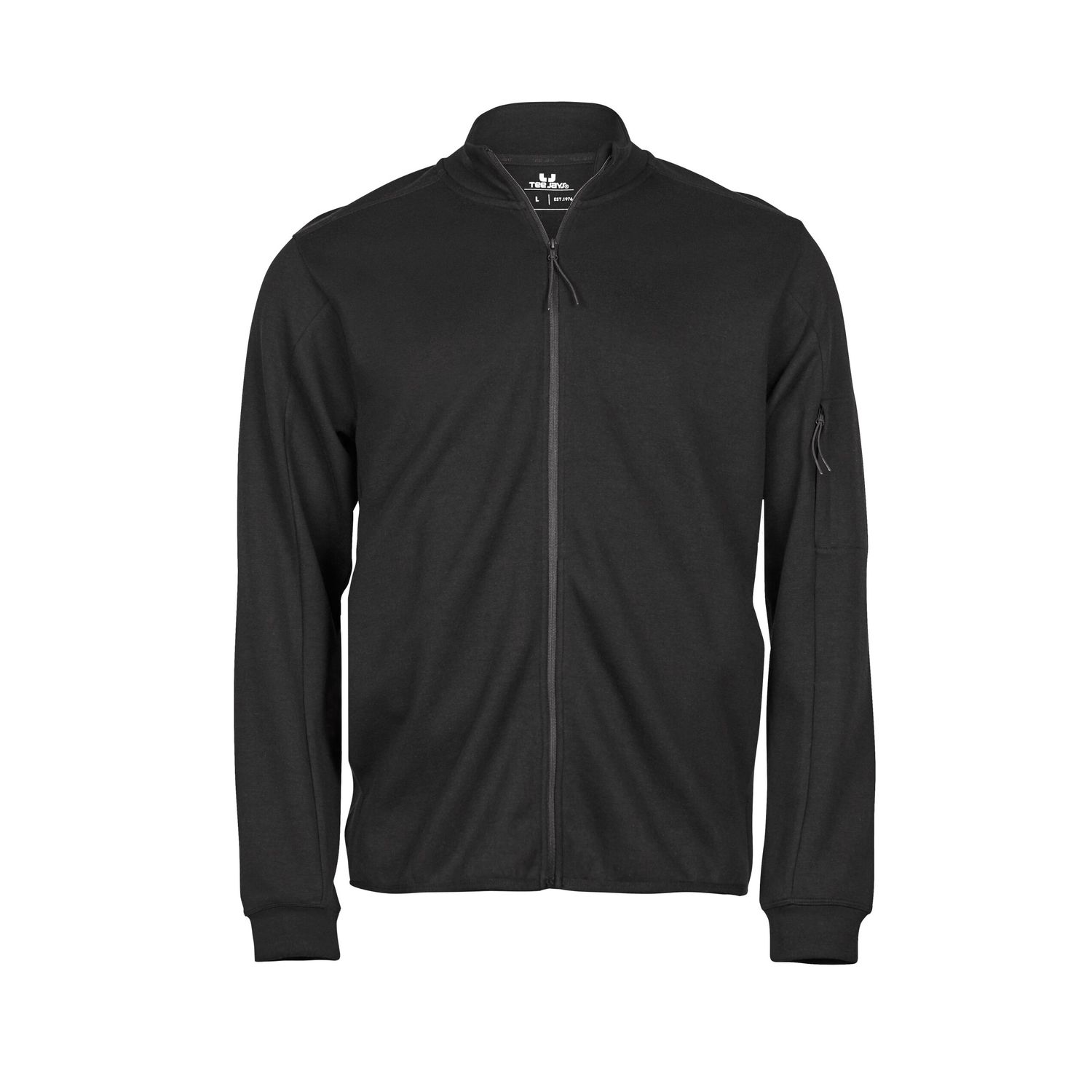 Tee Jays Athletic Full Zip Cardigan 3XL Black