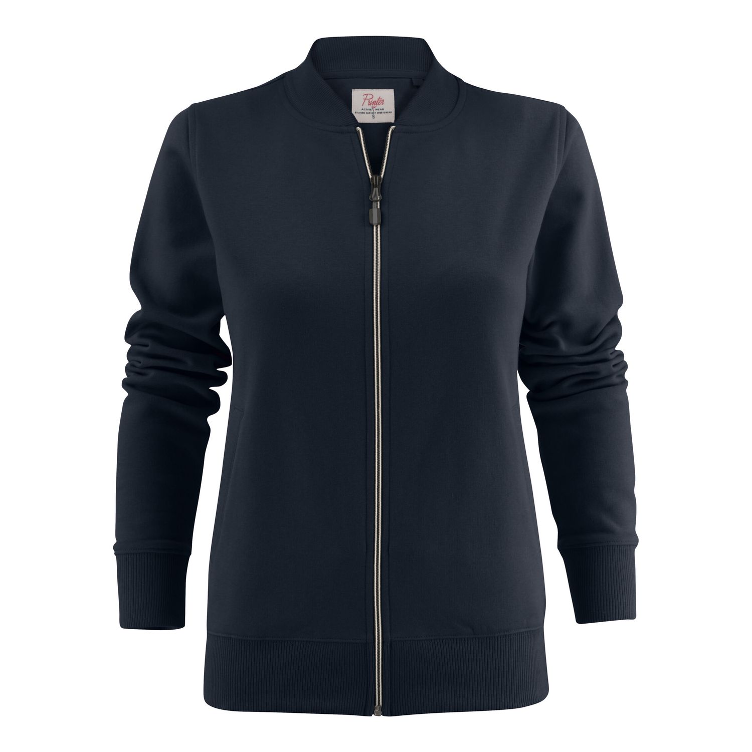 Printer Essentials Ladies Javelin Full Zip Sweatshirt M Dark Navy